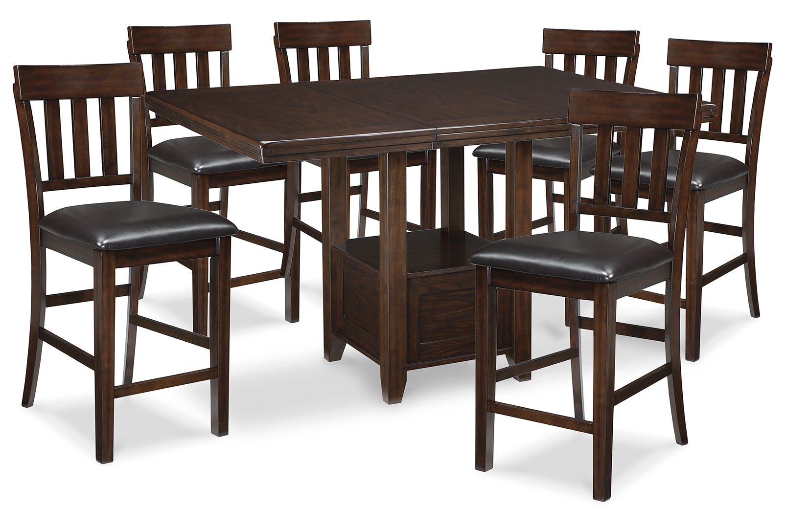 Haddigan Counter Height Dining Table and 4 Barstools