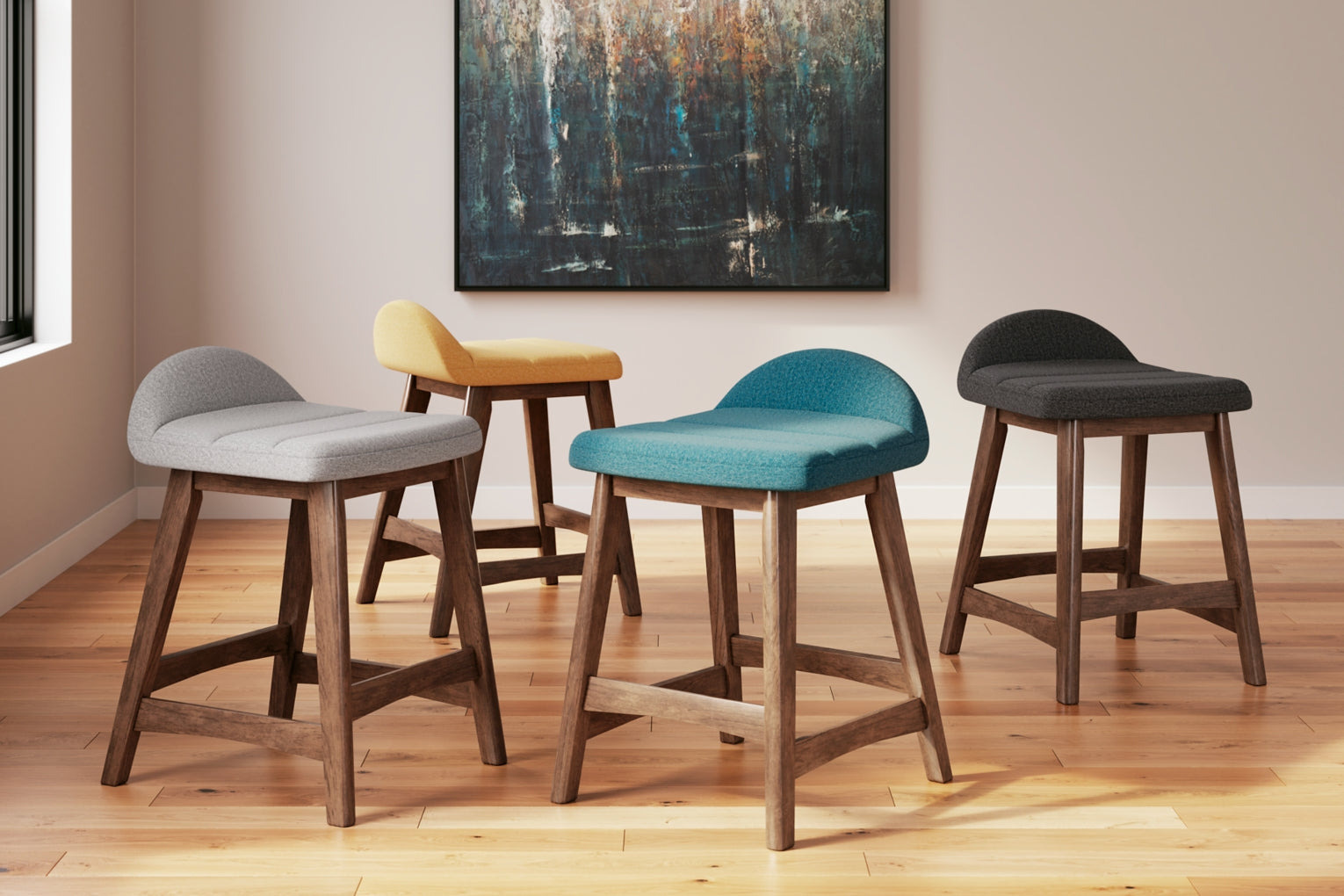 Lyncott Upholstered Barstool