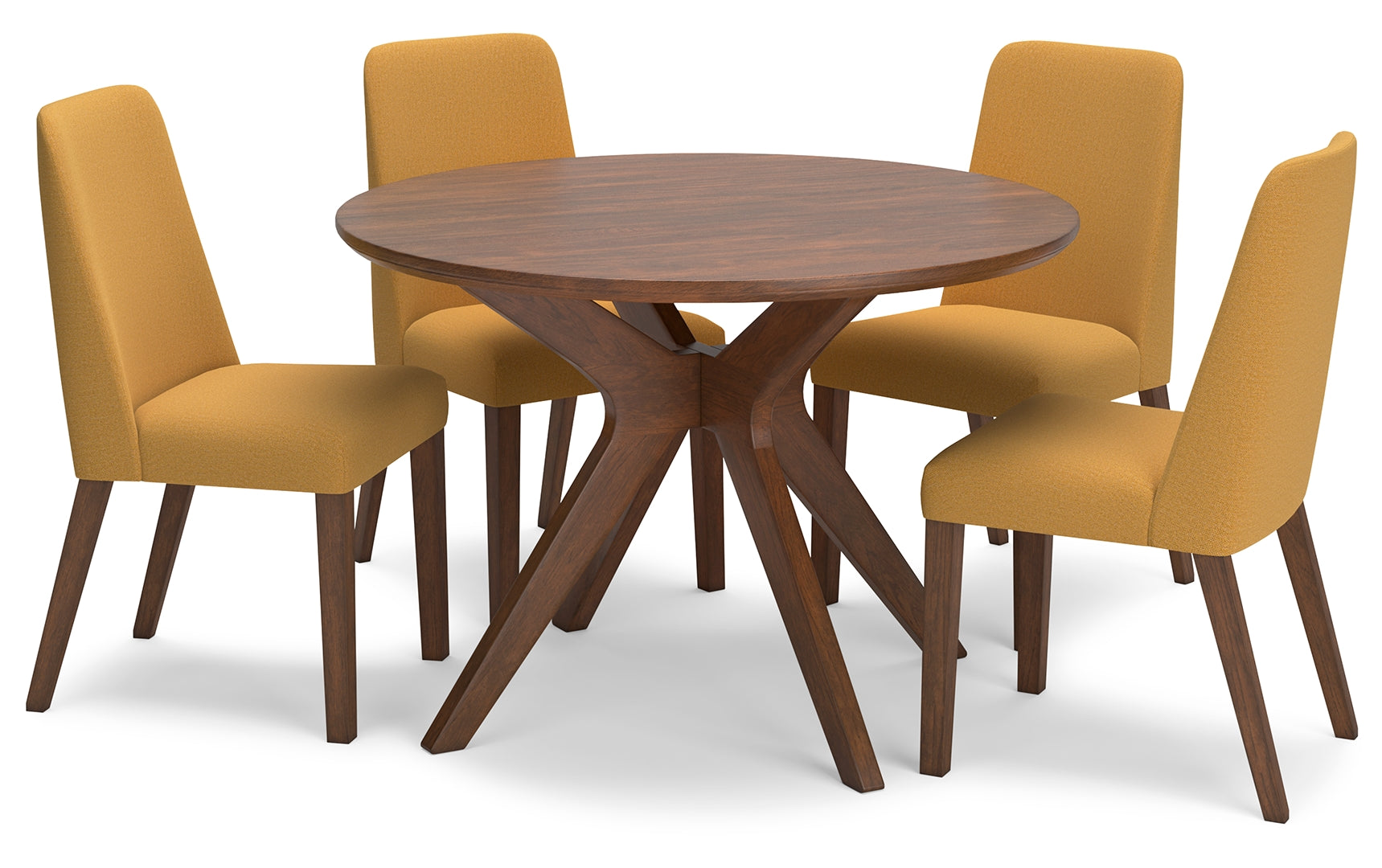 Lyncott Dining Table and 4 Chairs and Bench