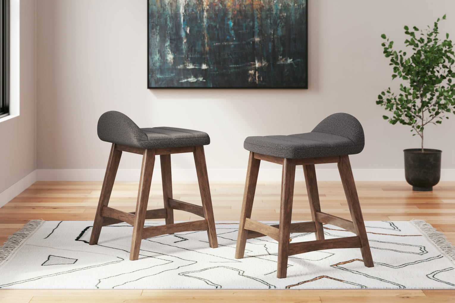 Lyncott Upholstered Barstool