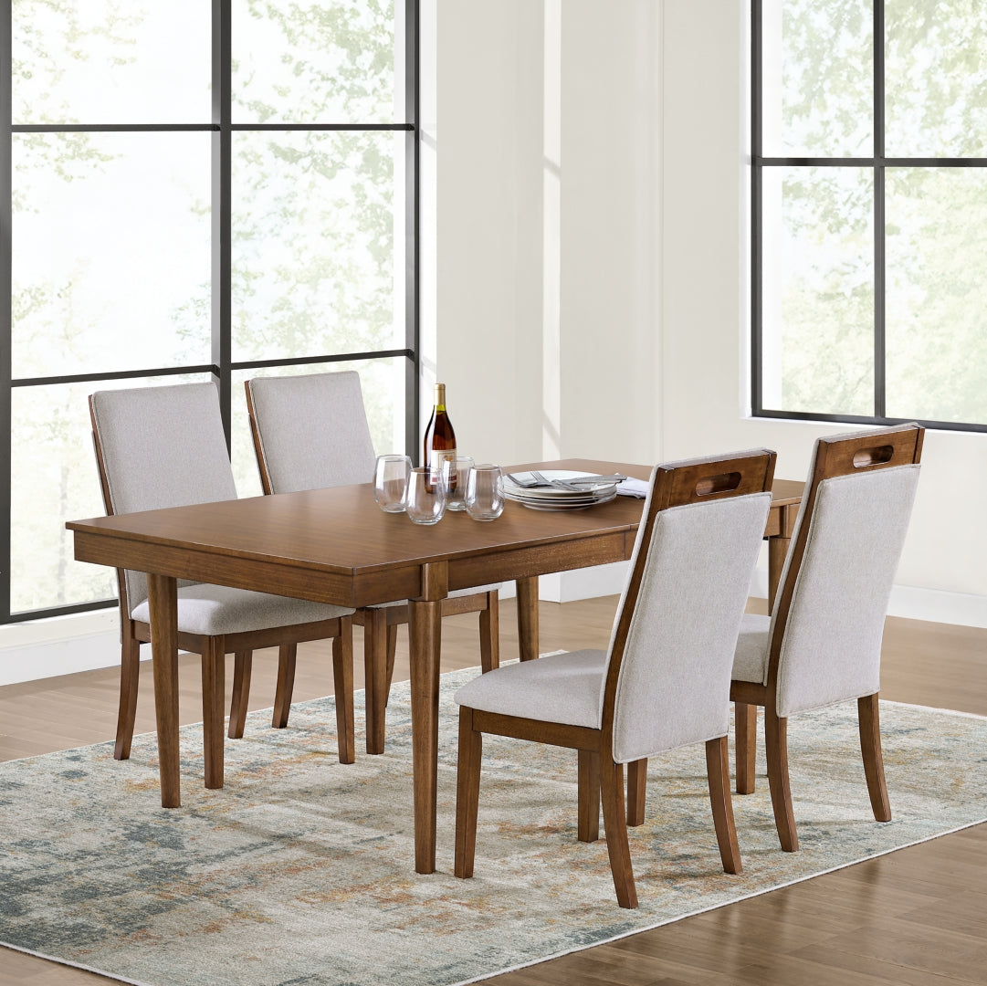 Lyncott Dining Table and 4 Chairs and Bench