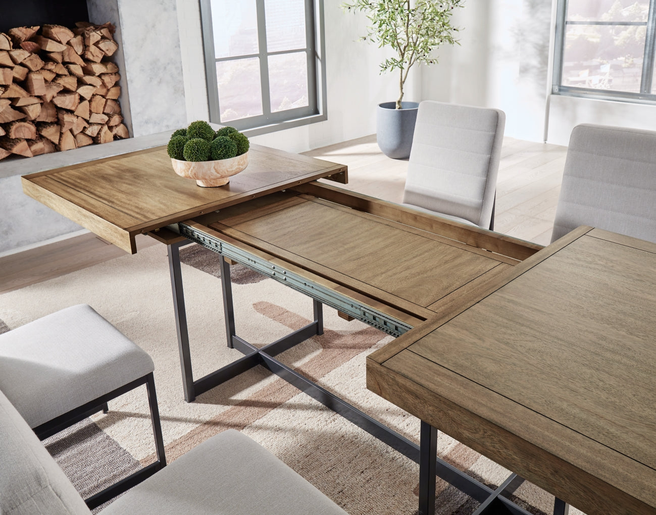 Tomtyn RECT Dining Room Extension Table