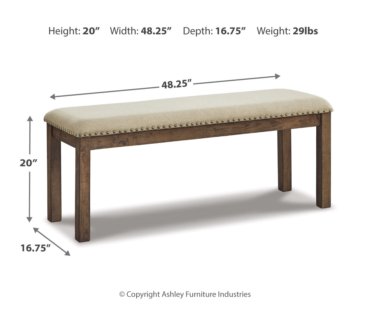 Moriville Upholstered Bench