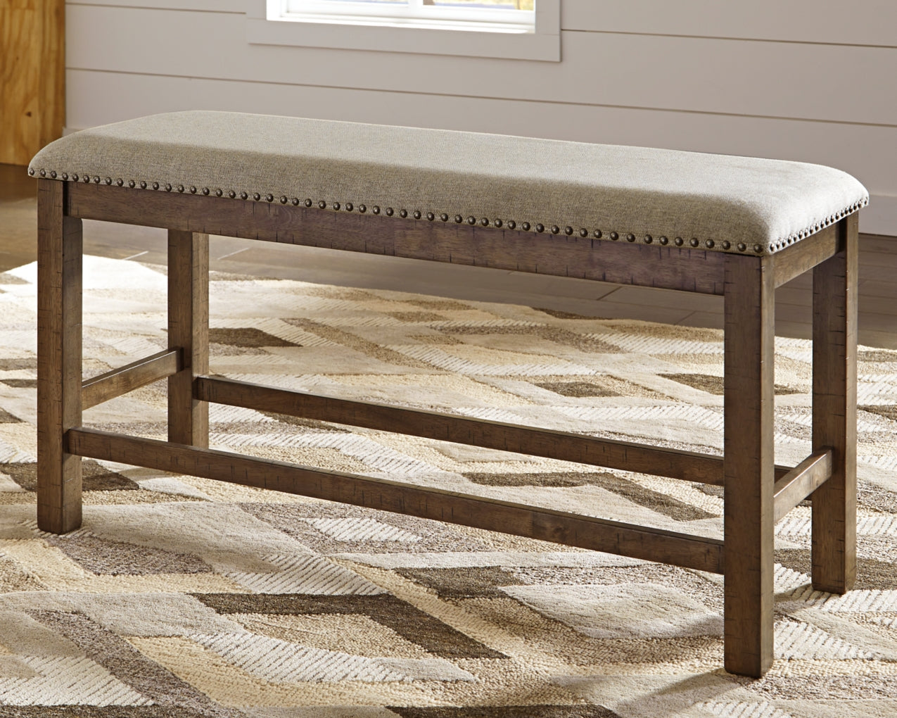 Moriville Double Upholstered Bench