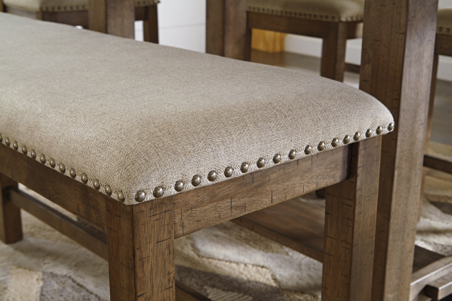 Moriville Double Upholstered Bench