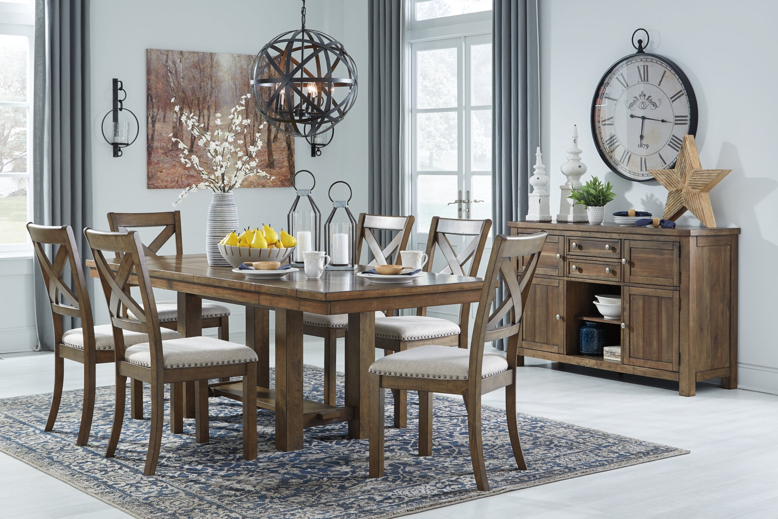 Moriville Dining Set (Up to 6 Barstools)