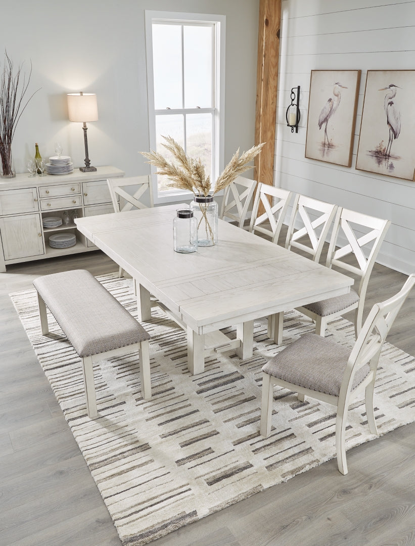 Robbinsdale Dining Table and 6 Chairs with Storage