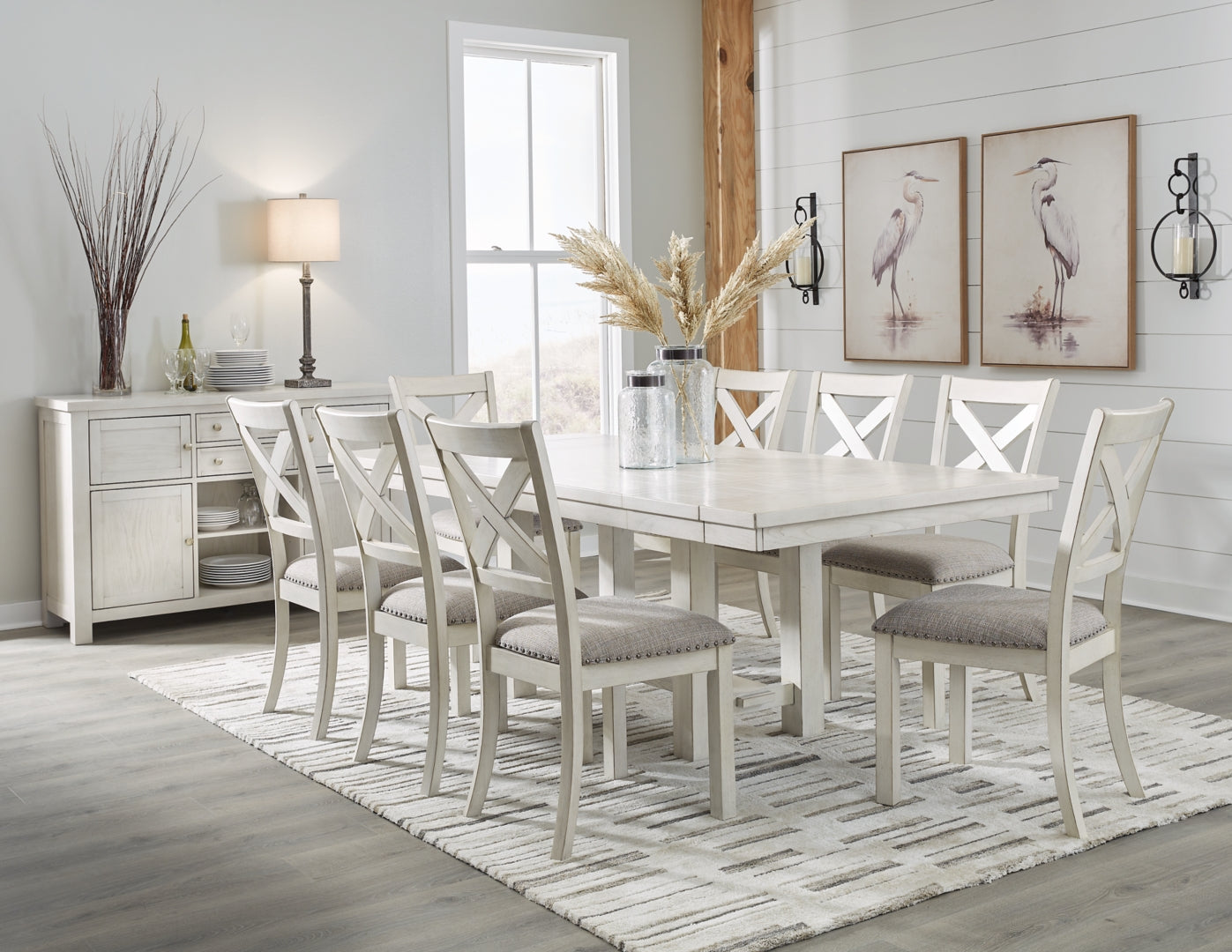 Robbinsdale Dining Table and 6 Chairs with Storage