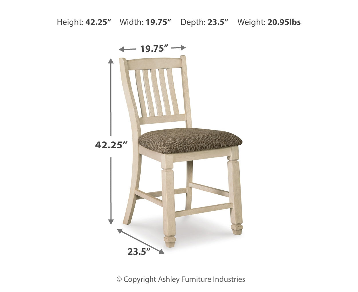 Bolanburg Upholstered Barstool (2/CN)