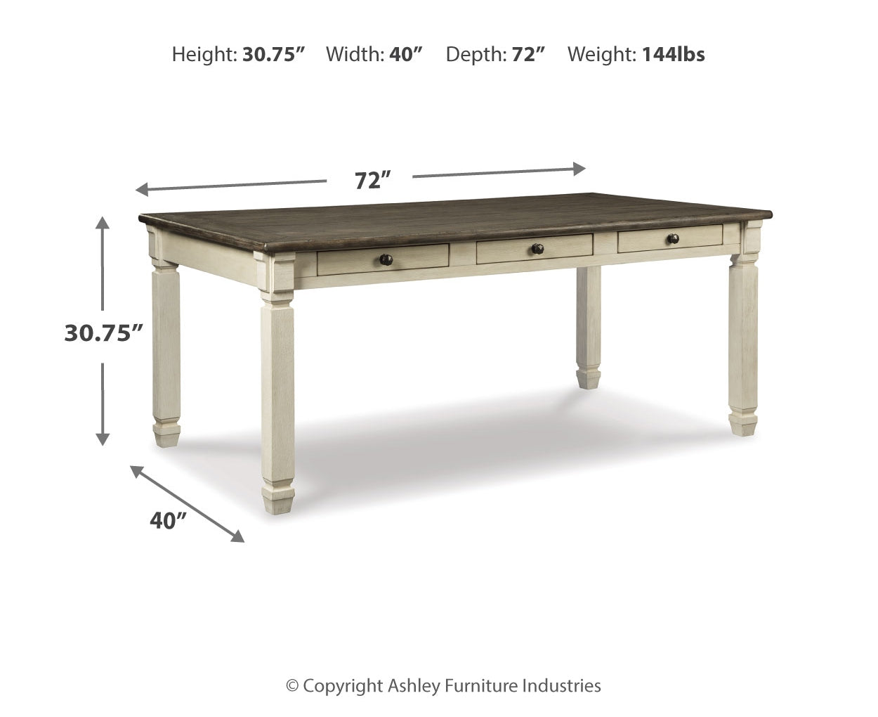 Bolanburg Counter Height Dining Table and Barstools