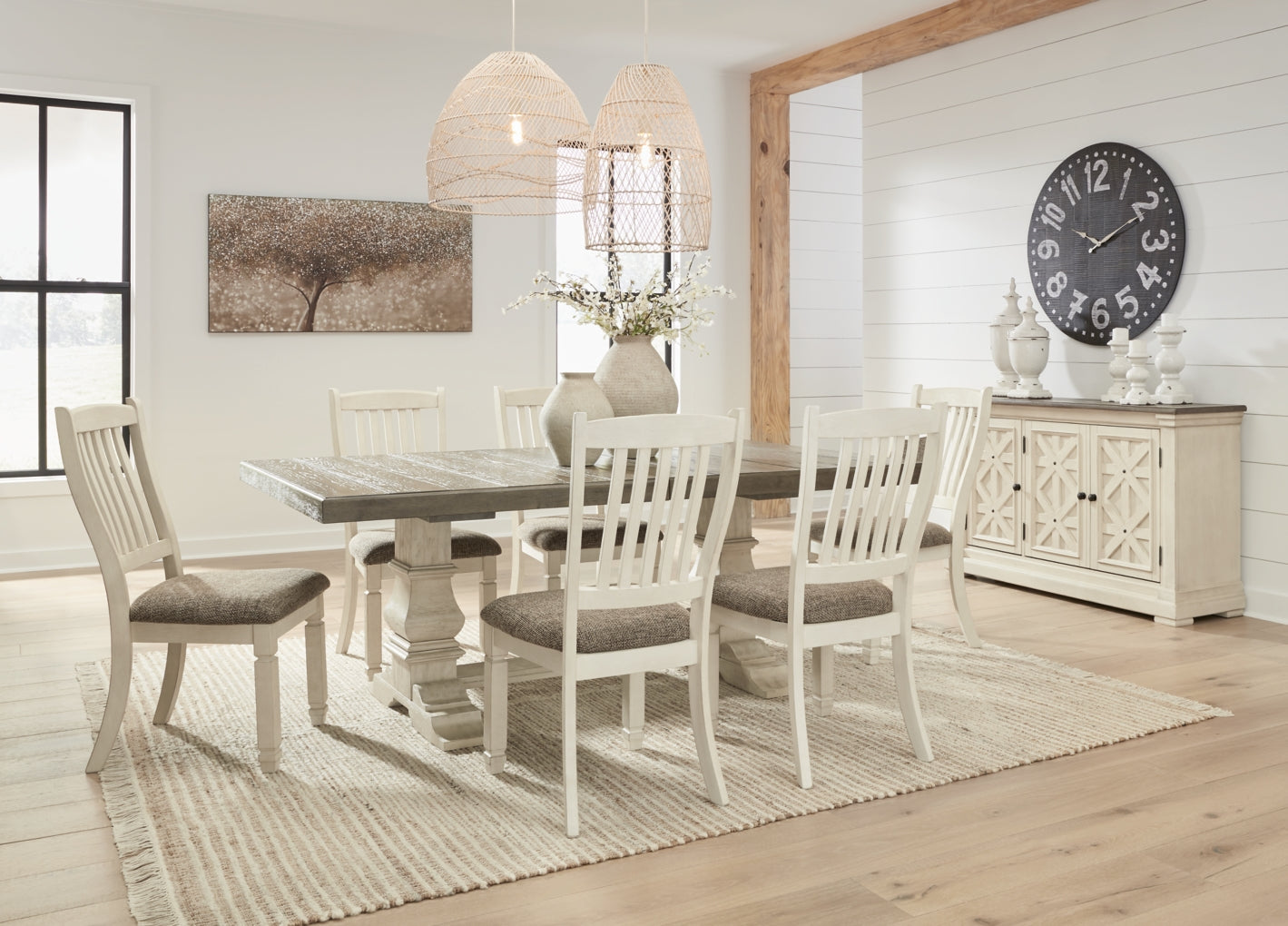 Bolanburg Counter Height Dining Table and Barstools