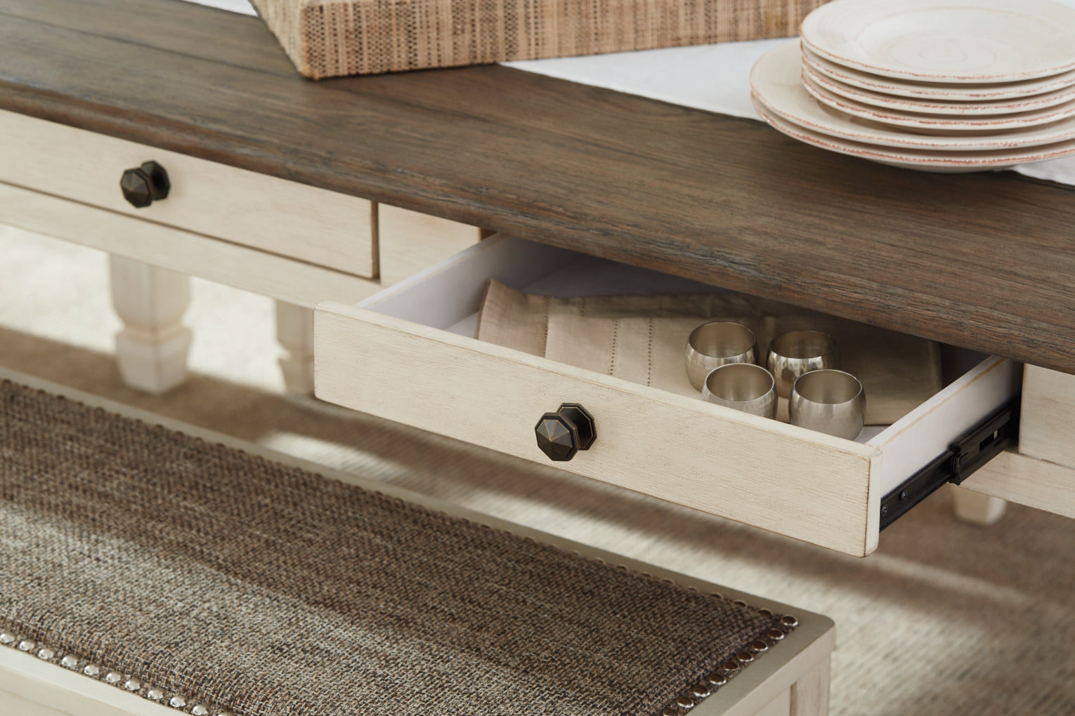 Bolanburg Counter Height Dining Table and Barstools