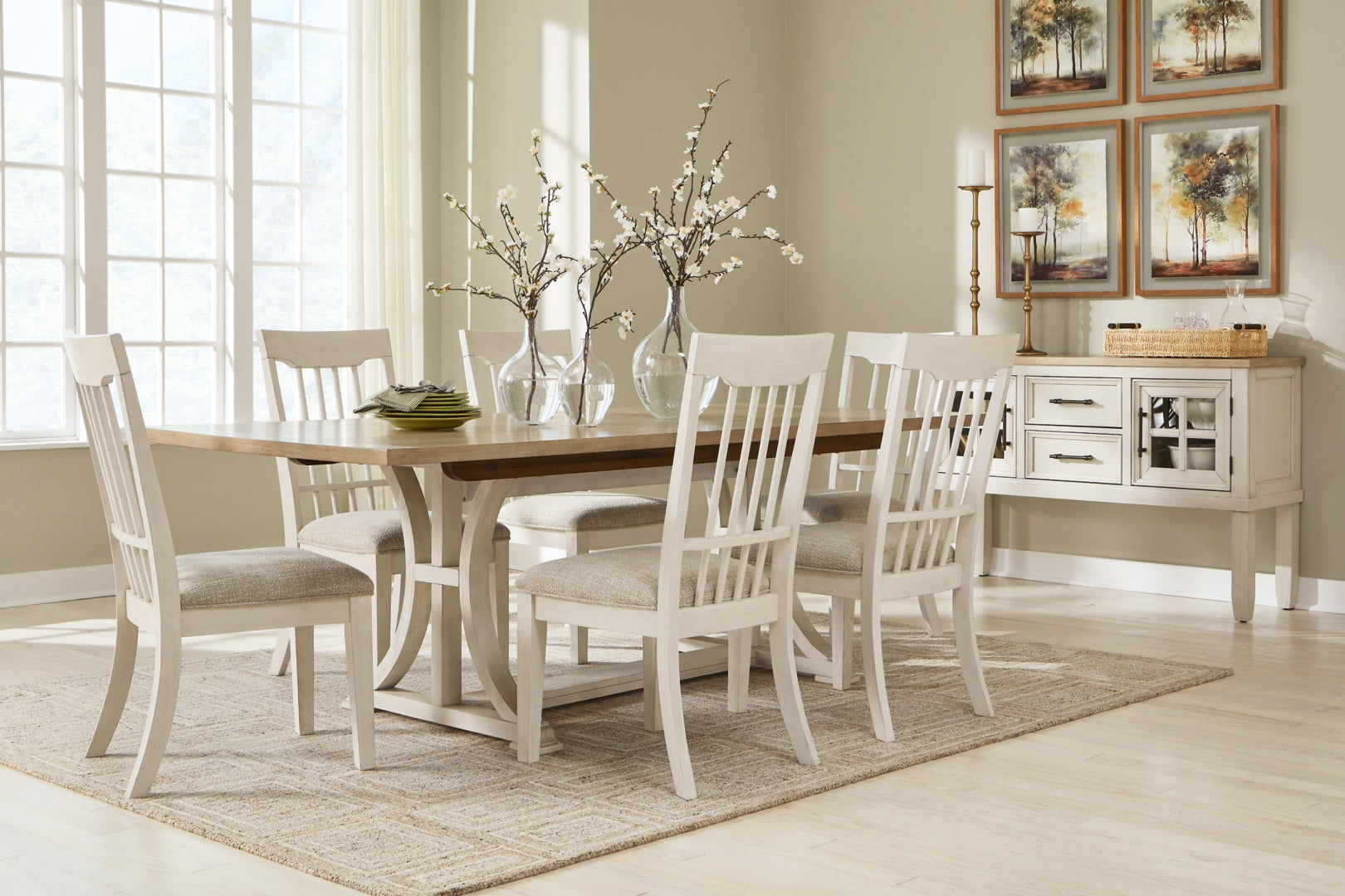 Shaybrock Dining Table and 4 Chairs with Storage