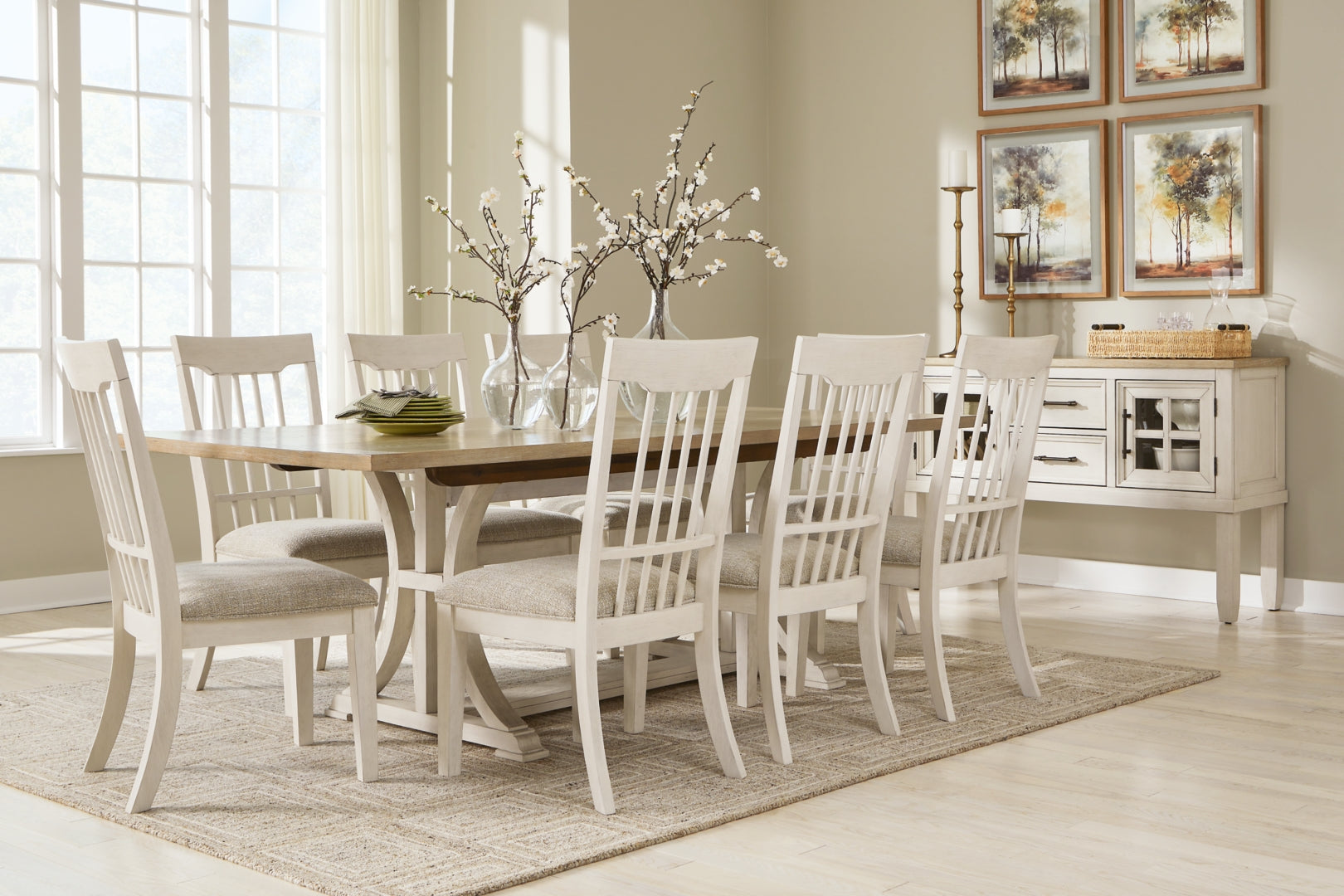 Shaybrock Dining Table and 4 Chairs with Storage