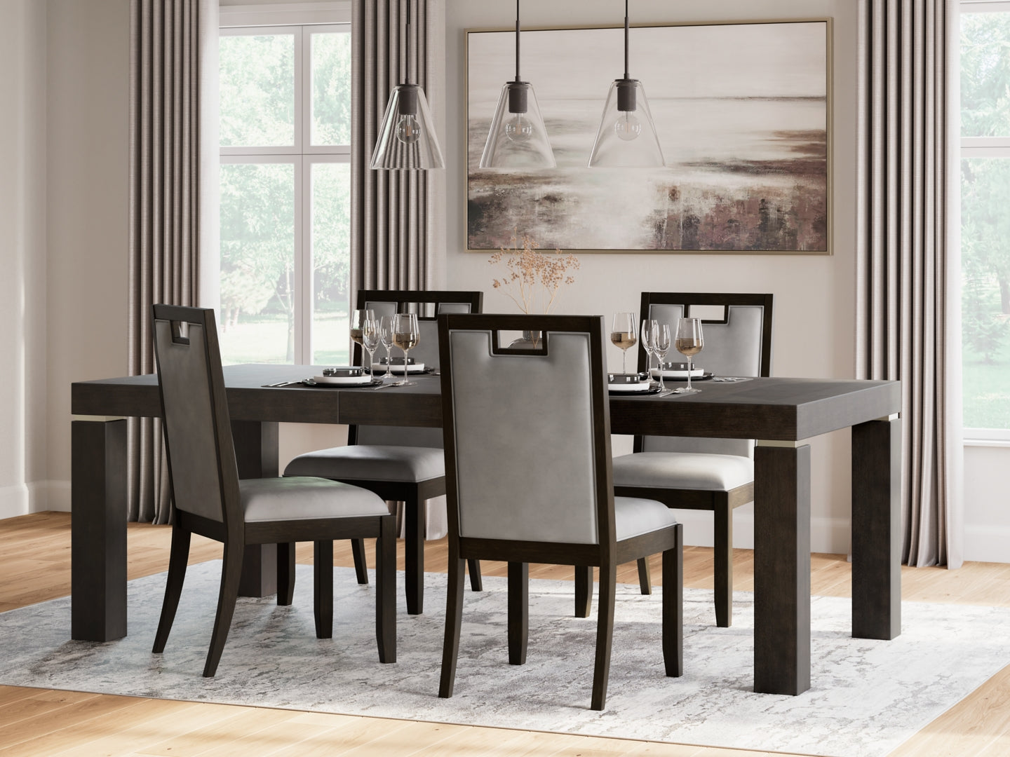 Hyndell Dining Table and 6 Chairs