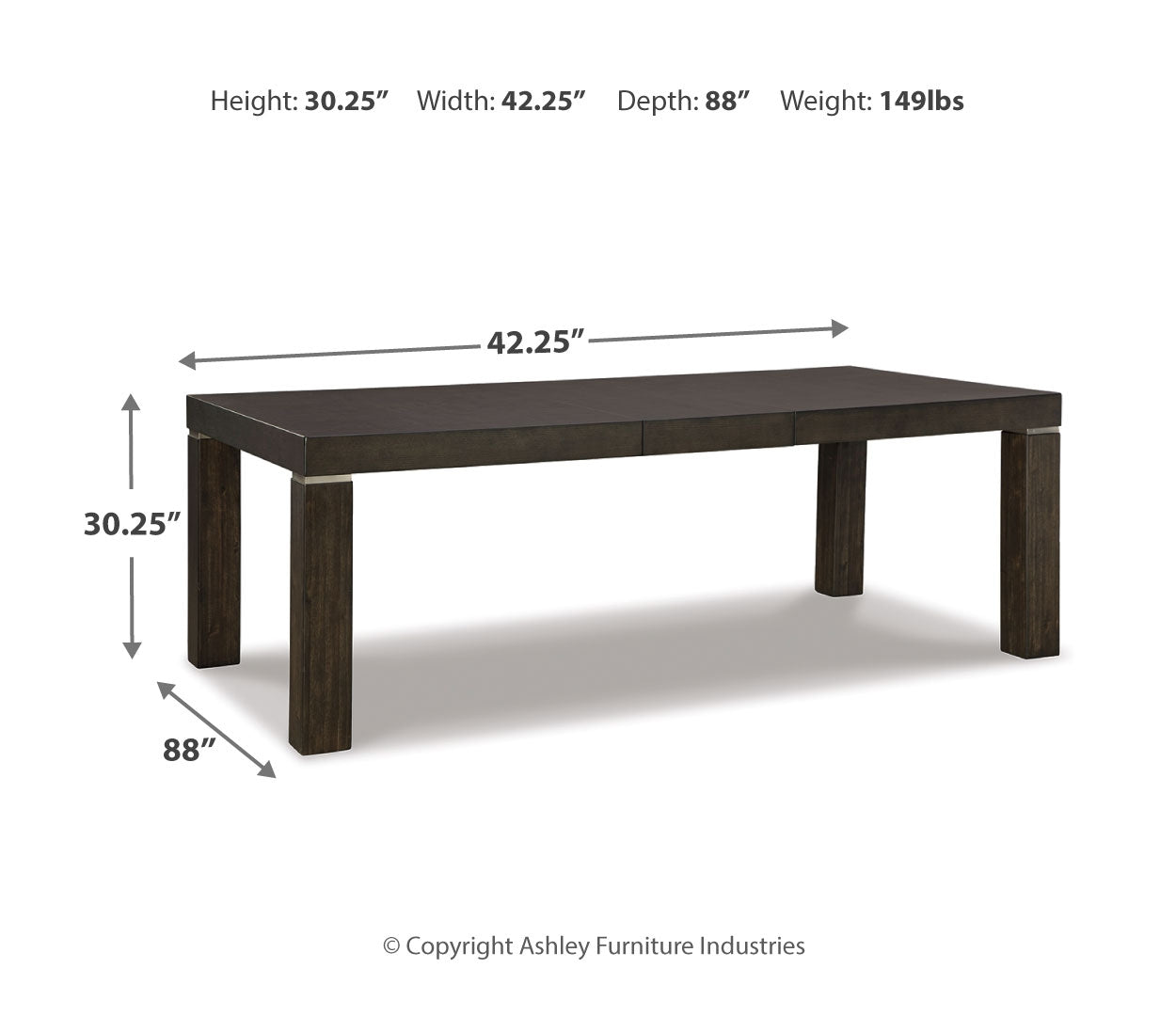 Hyndell RECT Dining Room EXT Table