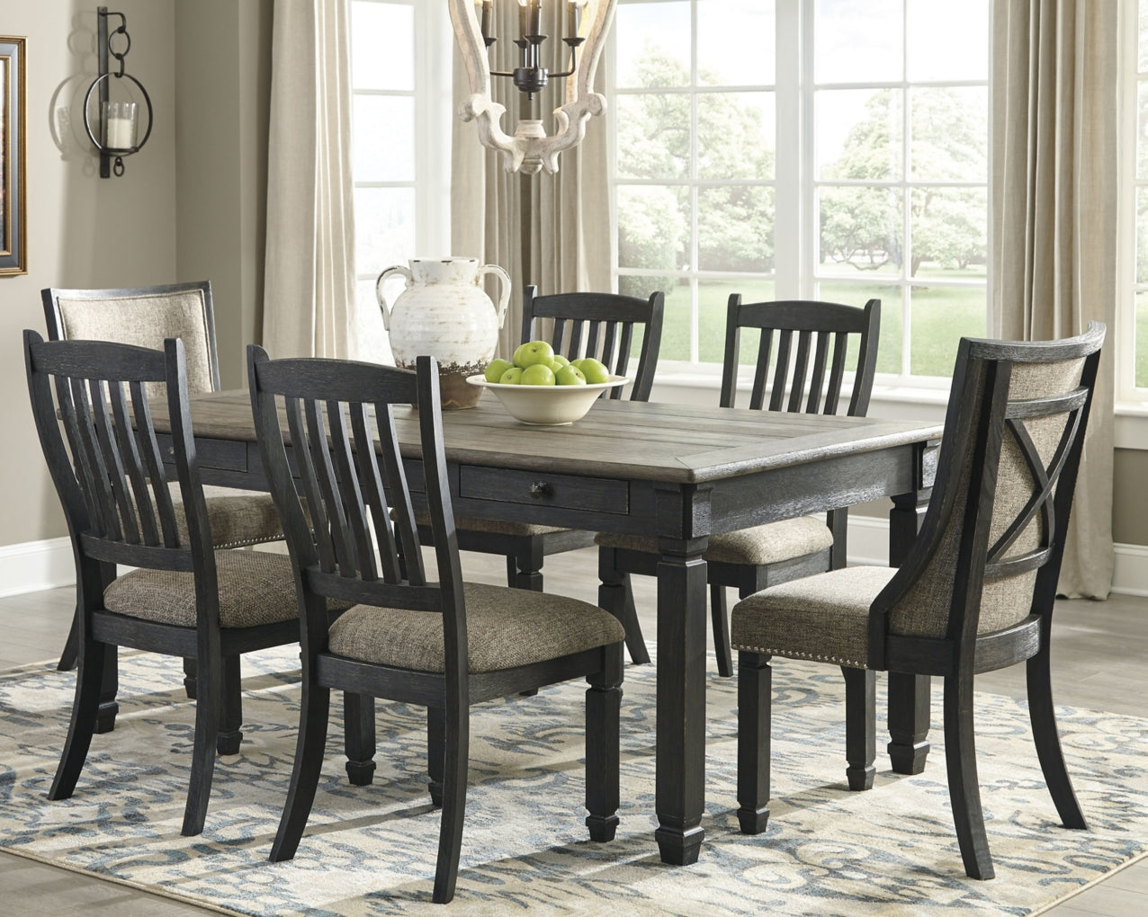 Tyler Creek Dining Set (Up to 6 Barstools)