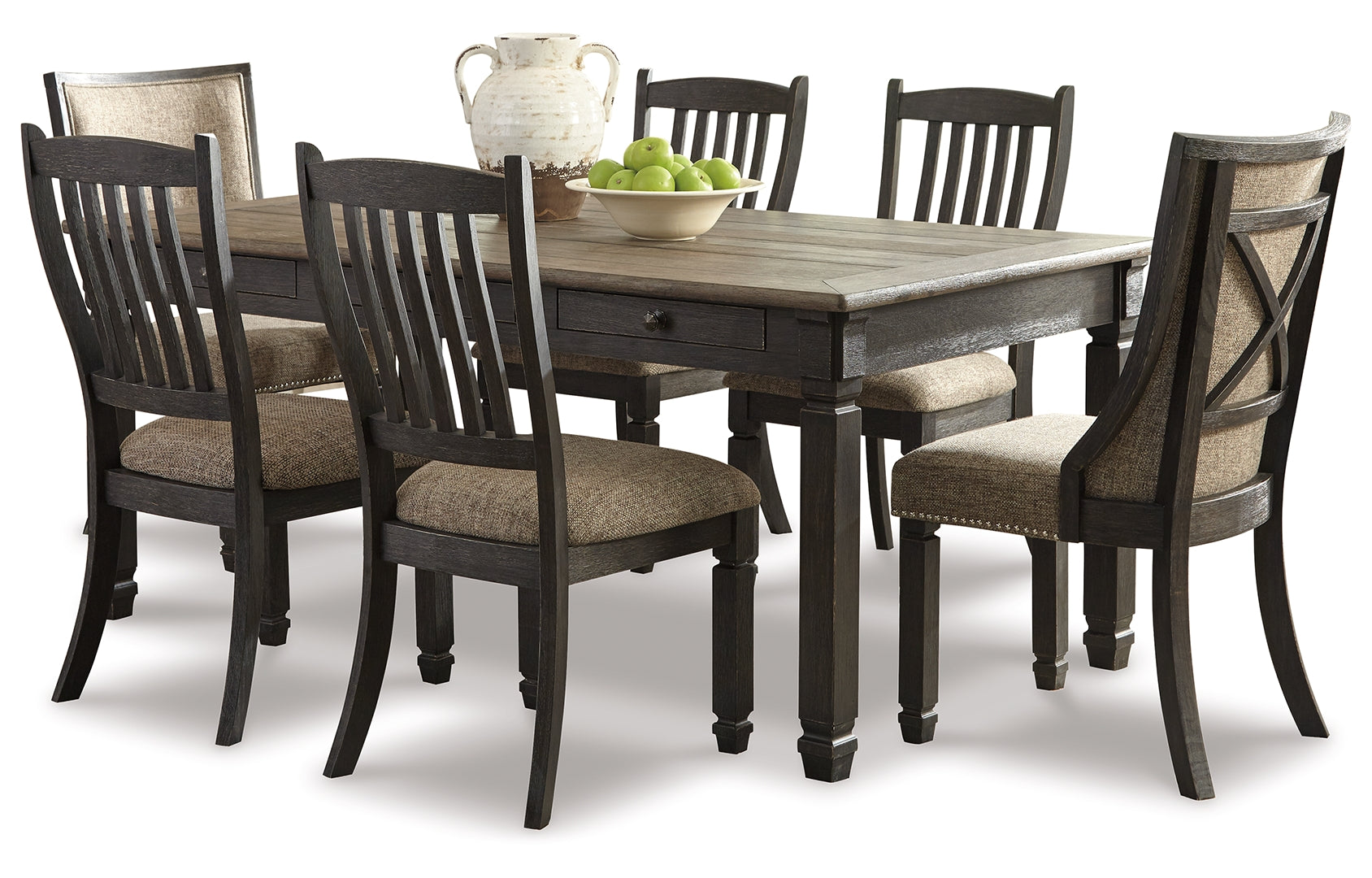 Tyler Creek Counter Height Dining Table and 6 Barstools