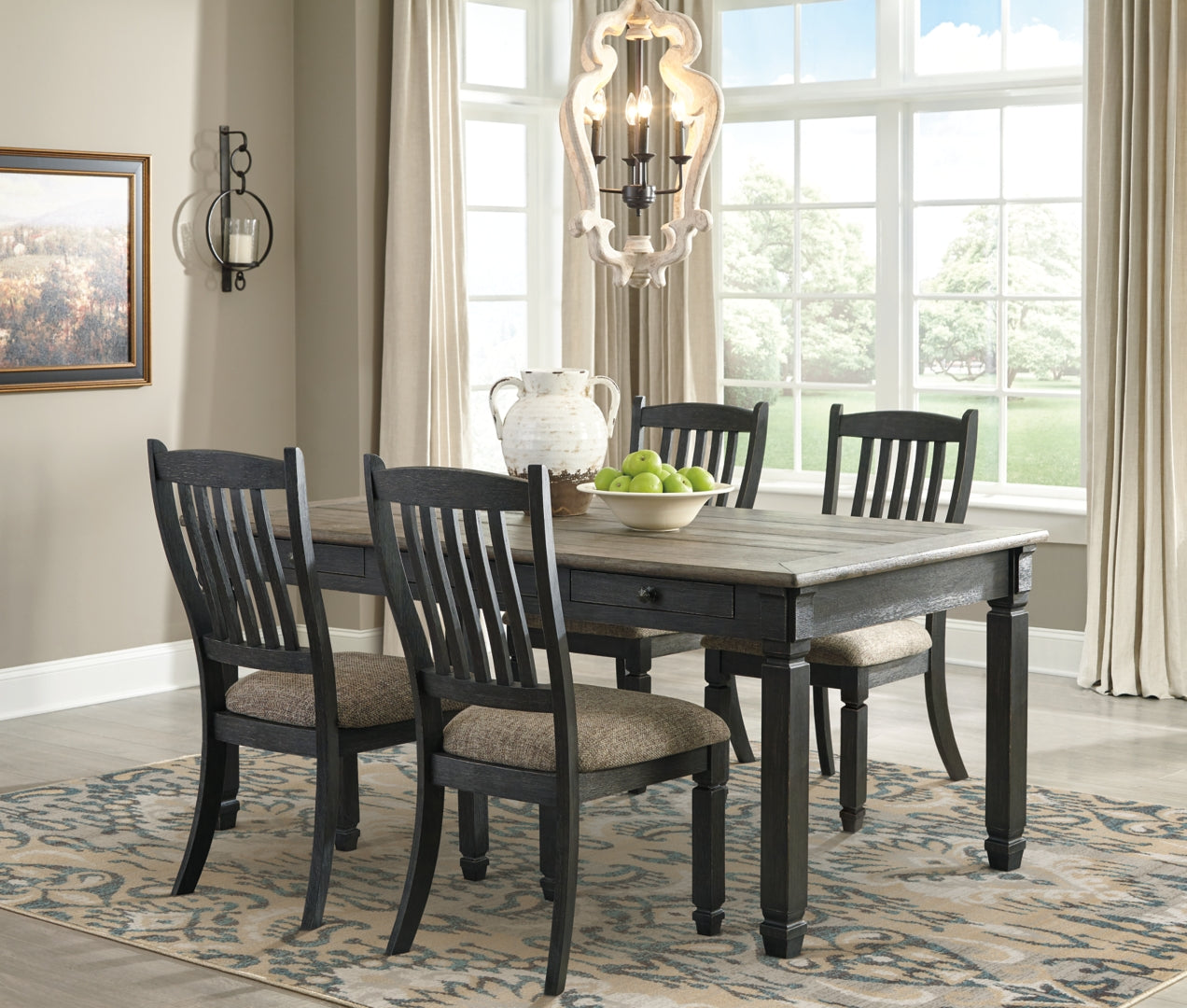 Tyler Creek Counter Height Dining Table and 6 Barstools