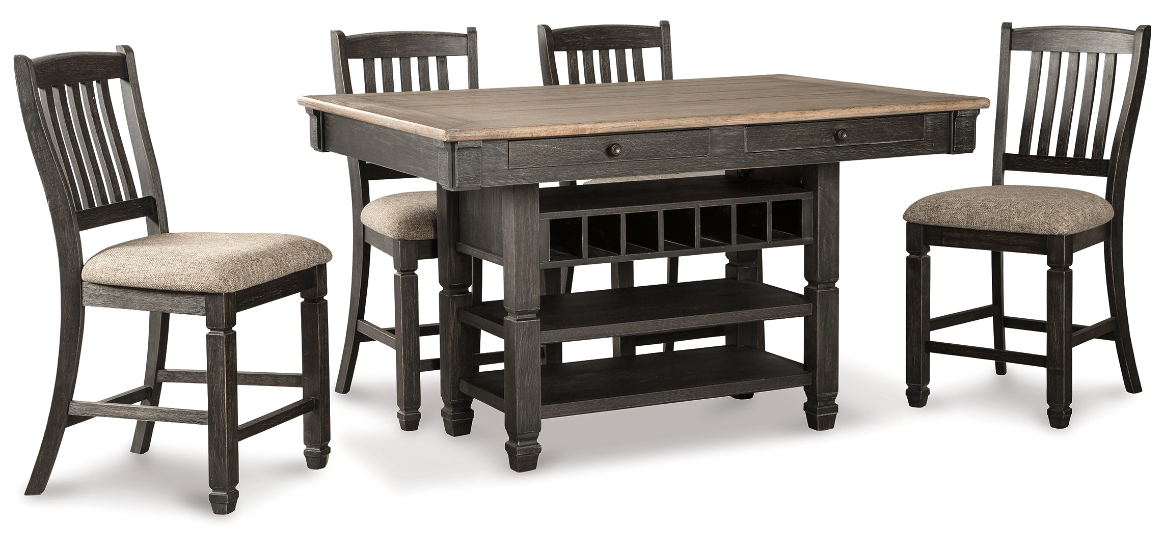 Tyler Creek Counter Height Dining Table and 6 Barstools