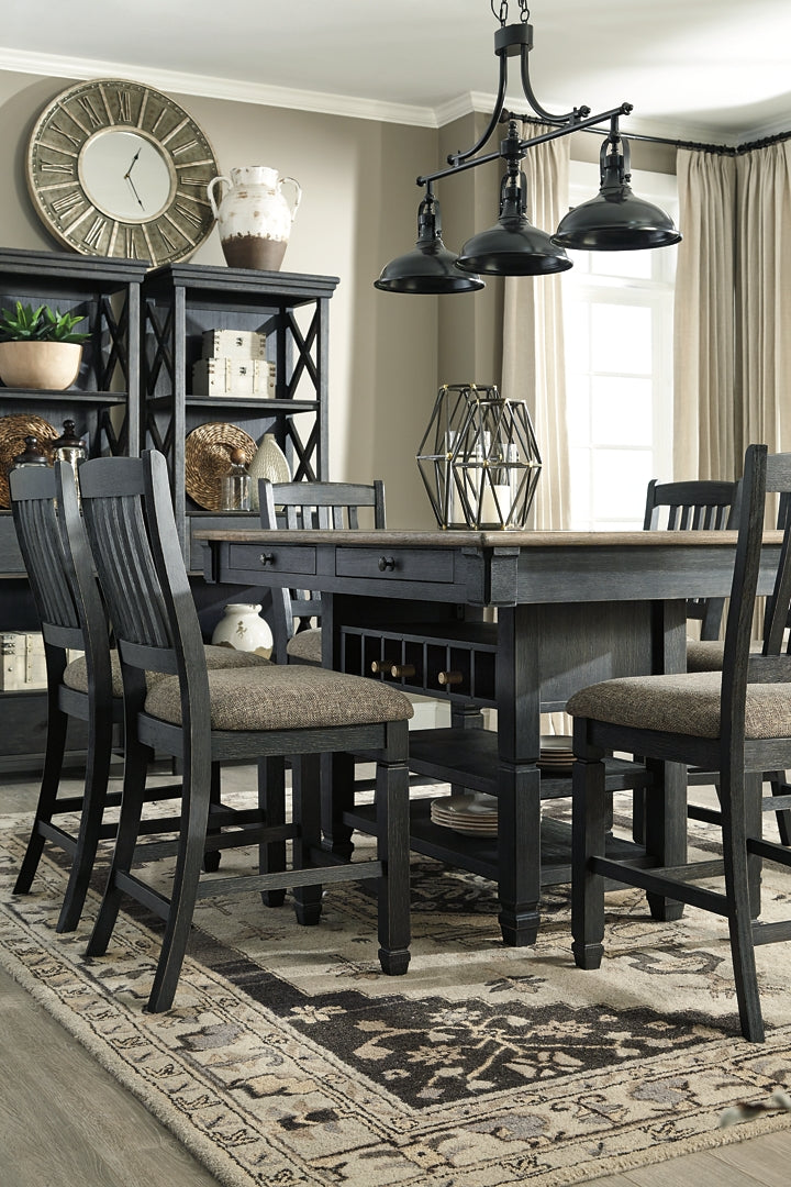 Tyler Creek Counter Height Dining Table and 6 Barstools