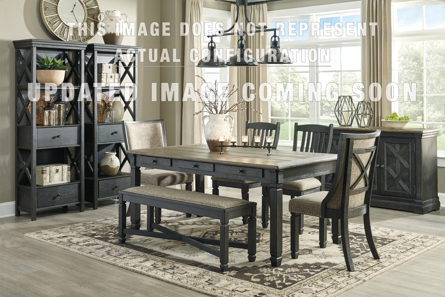 Tyler Creek Dining Set (Up to 6 Barstools)
