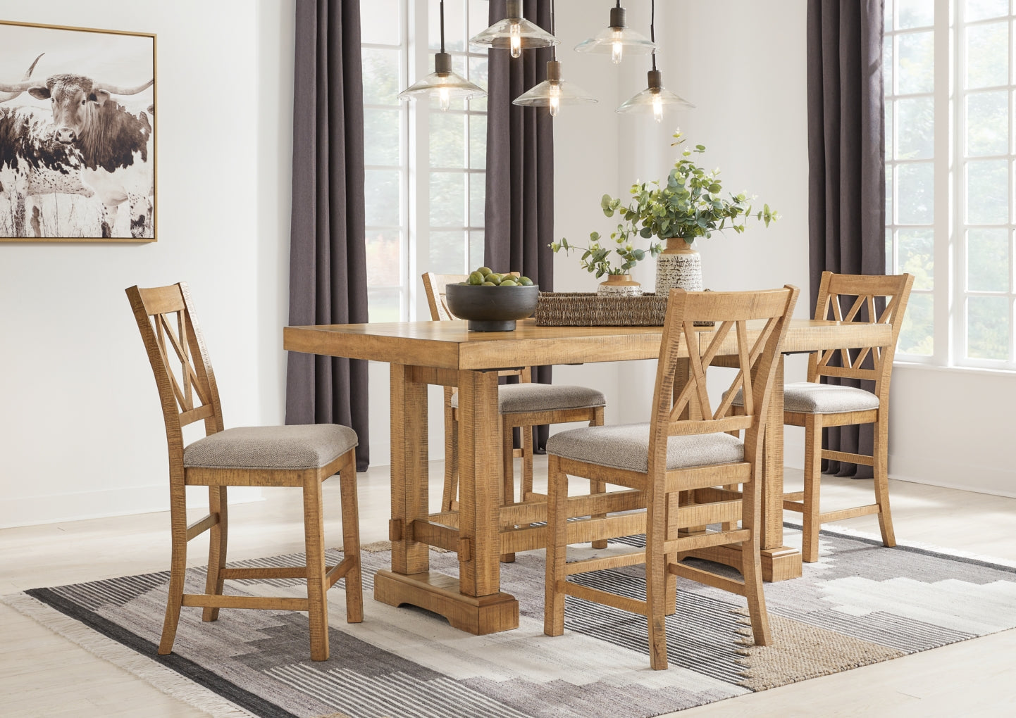 Havonplane Upholstered Barstool