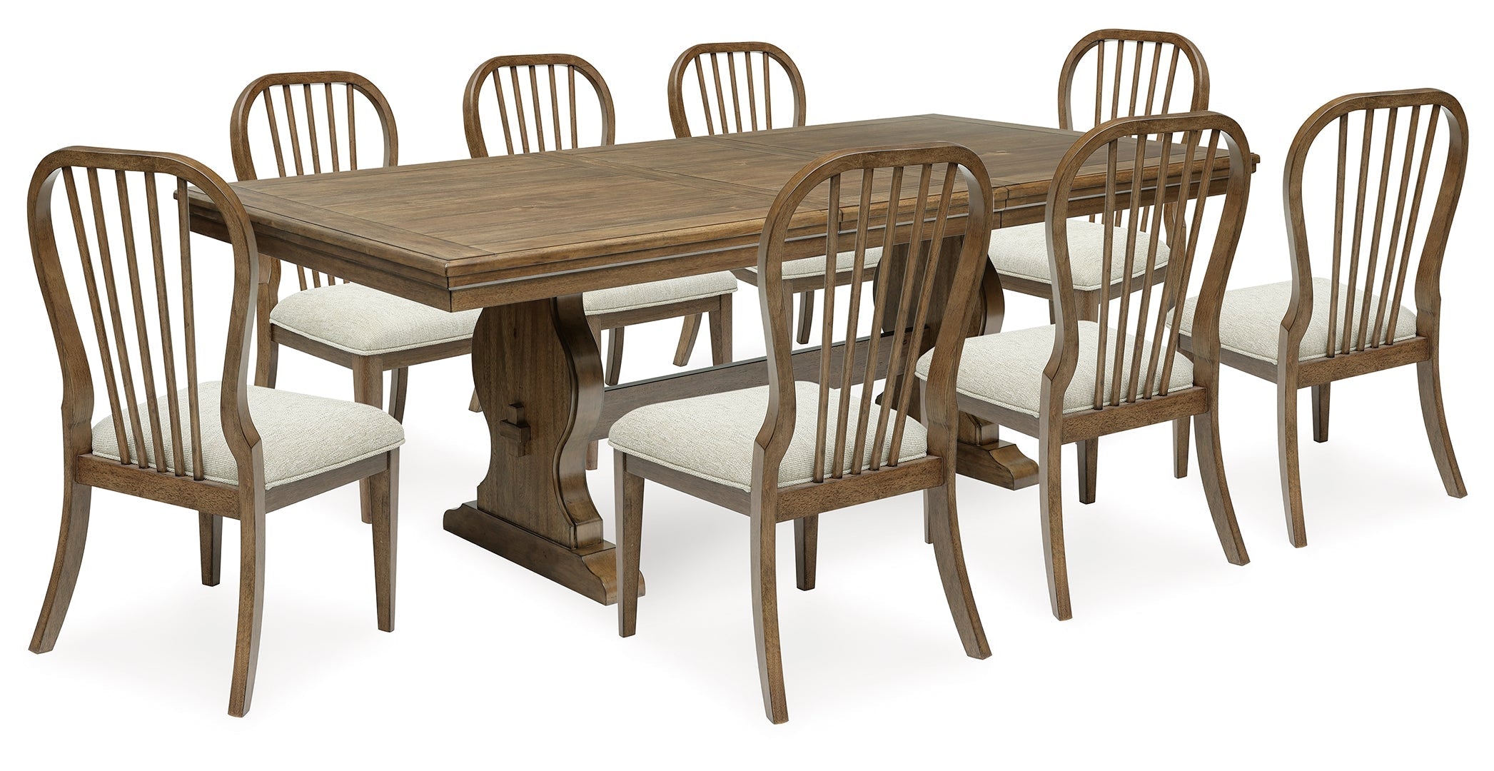 Sturlayne Dining Table and 6 Chairs with Storage