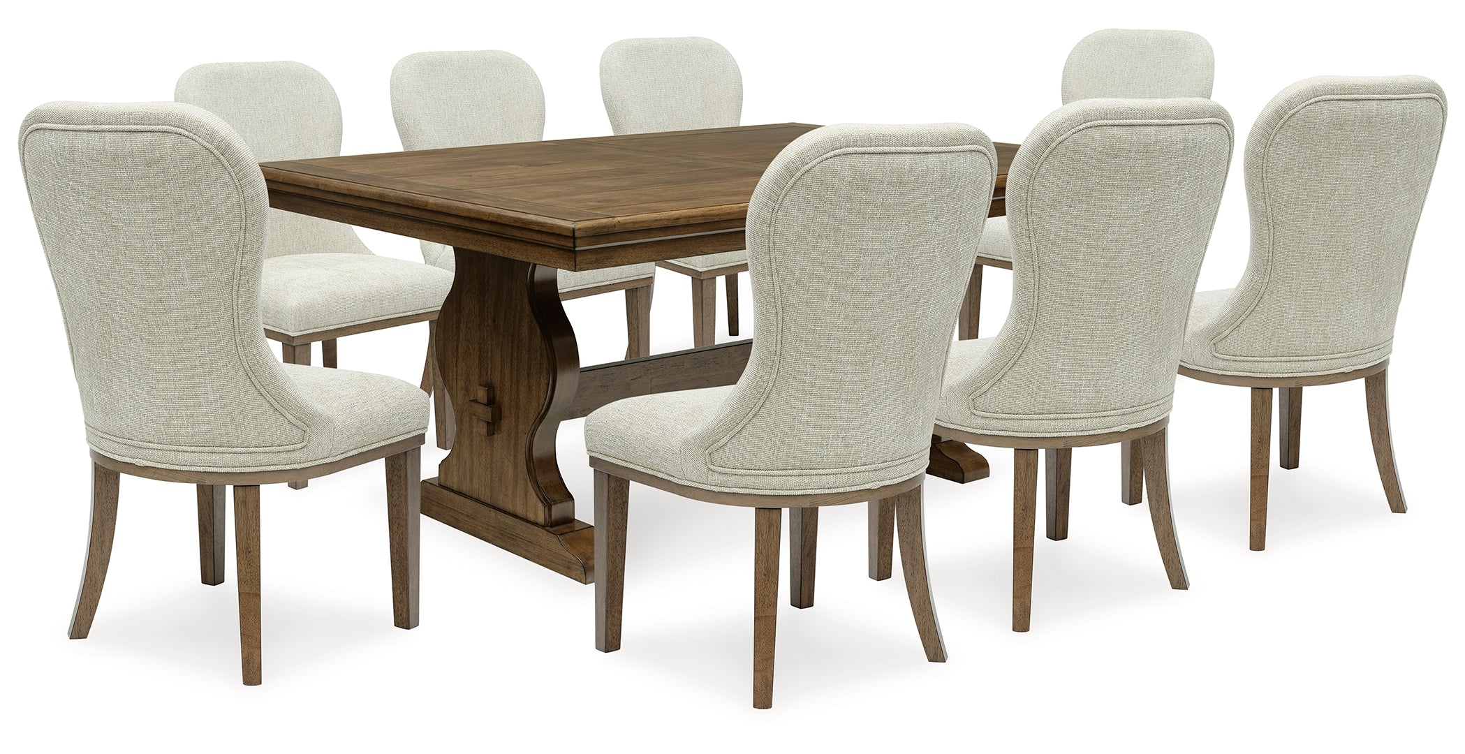 Sturlayne Dining Table and 6 Chairs with Storage