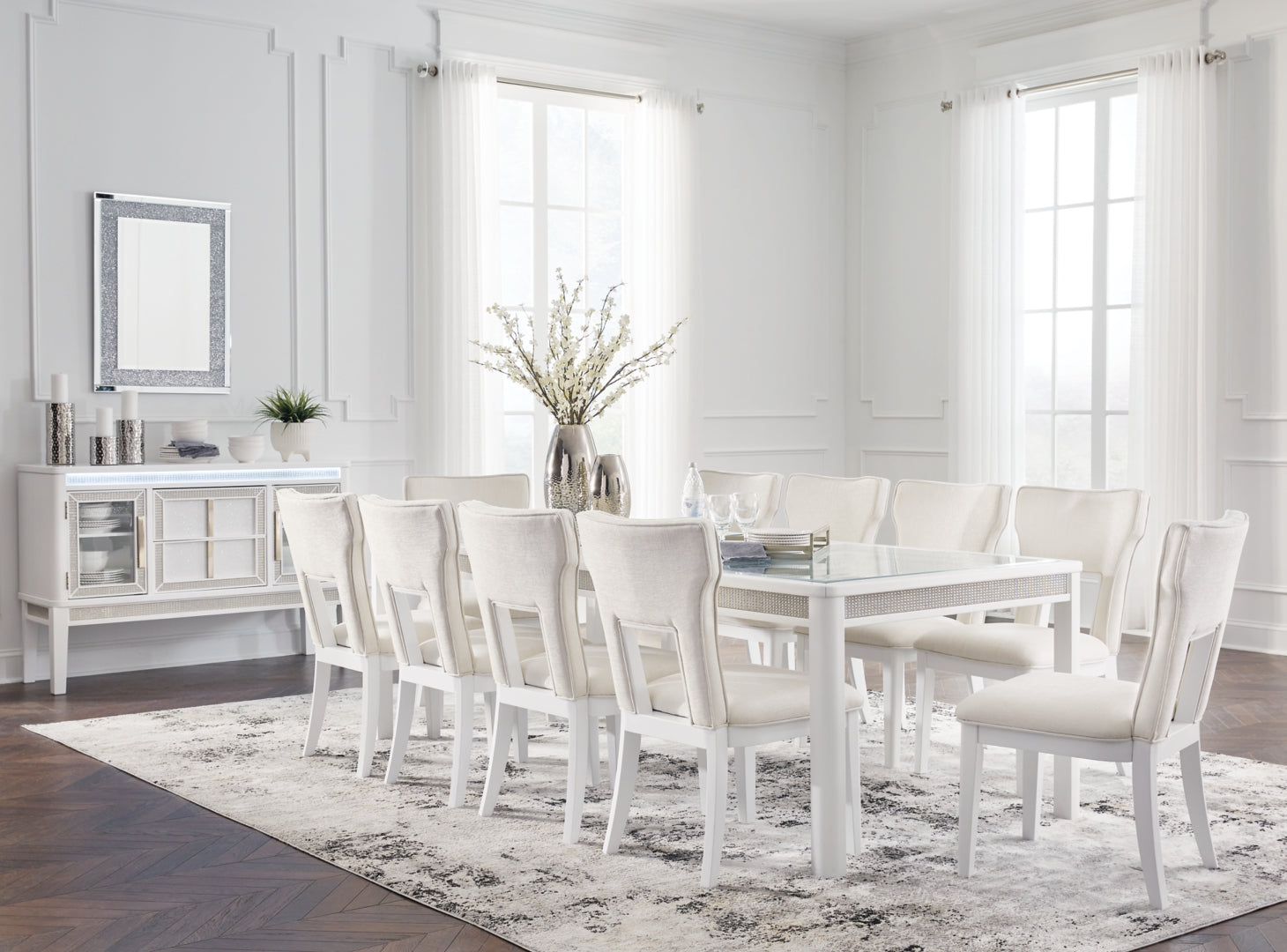 Chalanna Dining Table and 4 Chairs