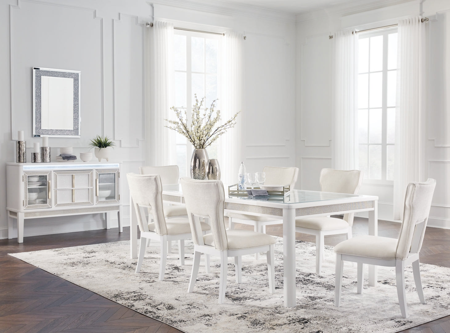 Chalanna Dining Table and 4 Chairs