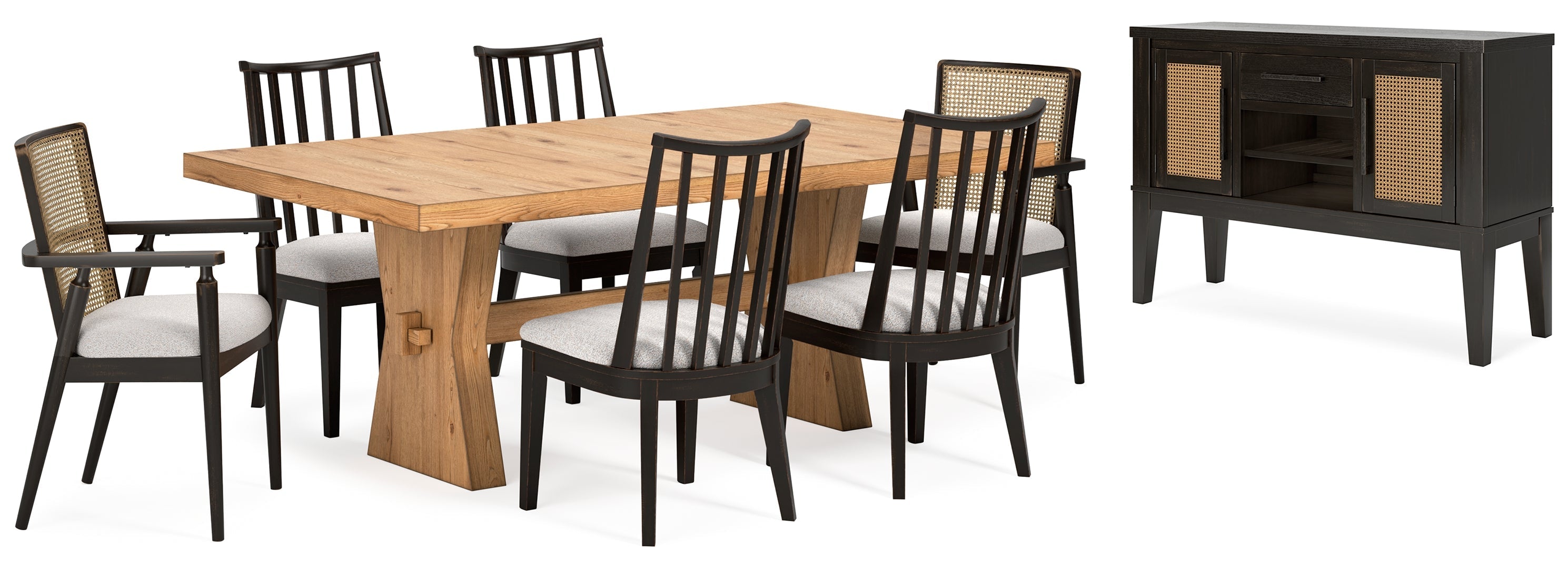 Galliden Dining Table and 6 Chairs