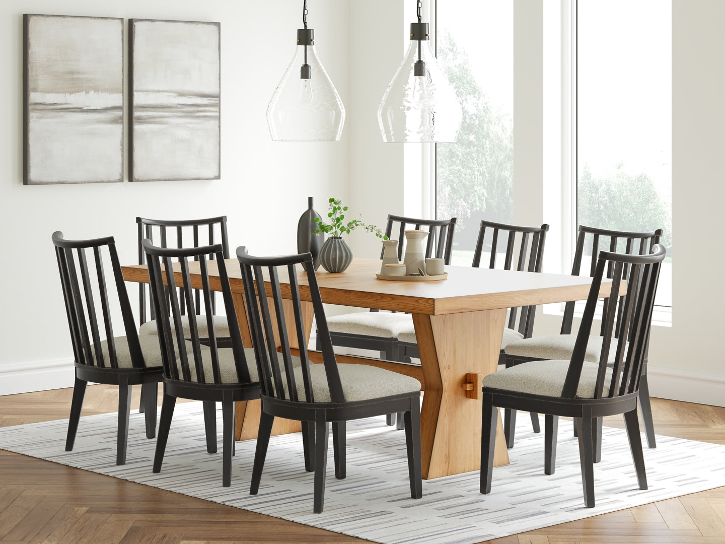 Galliden Dining Table and 6 Chairs