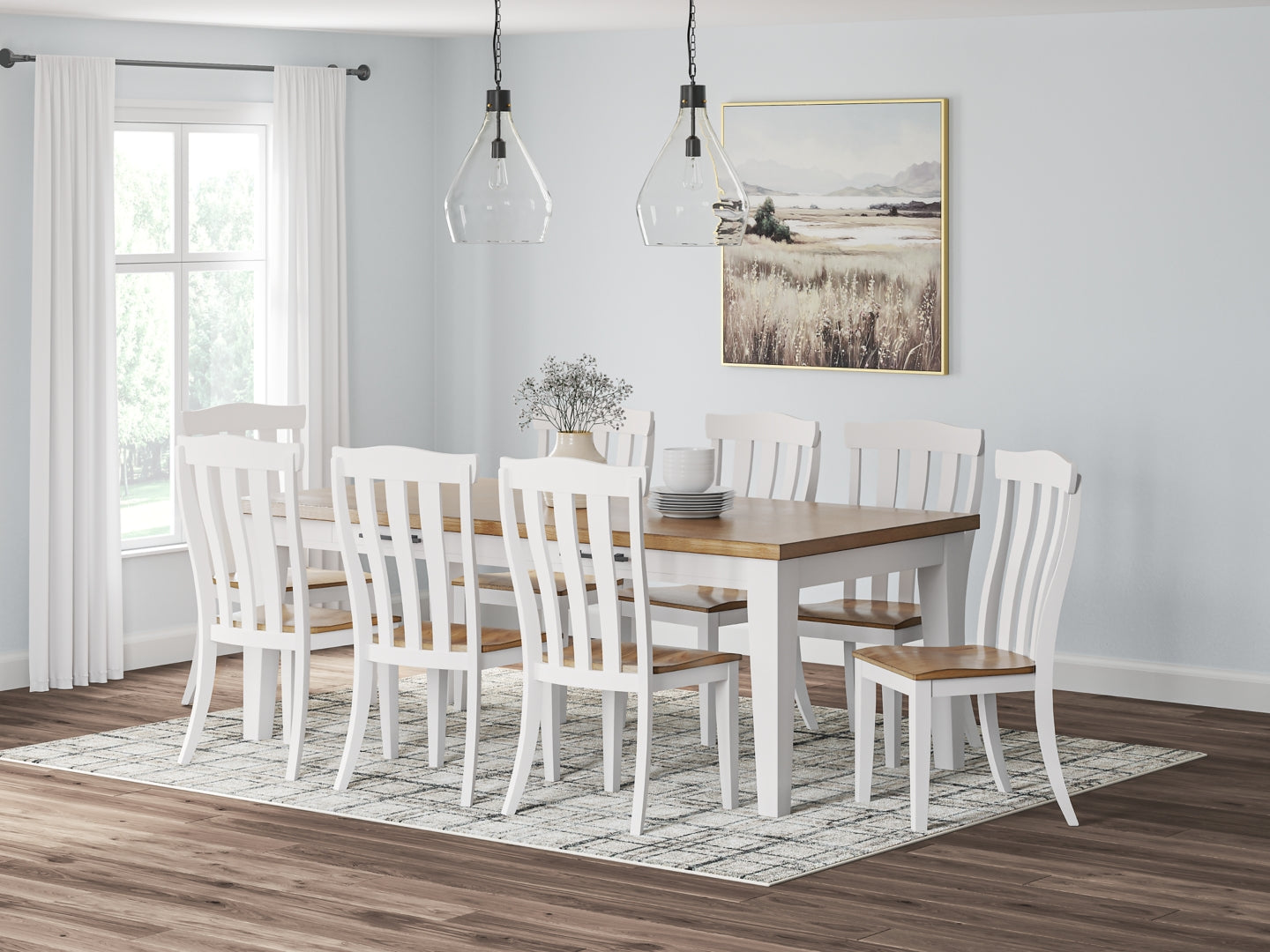 Ashbryn Dining Table and 8 Chairs