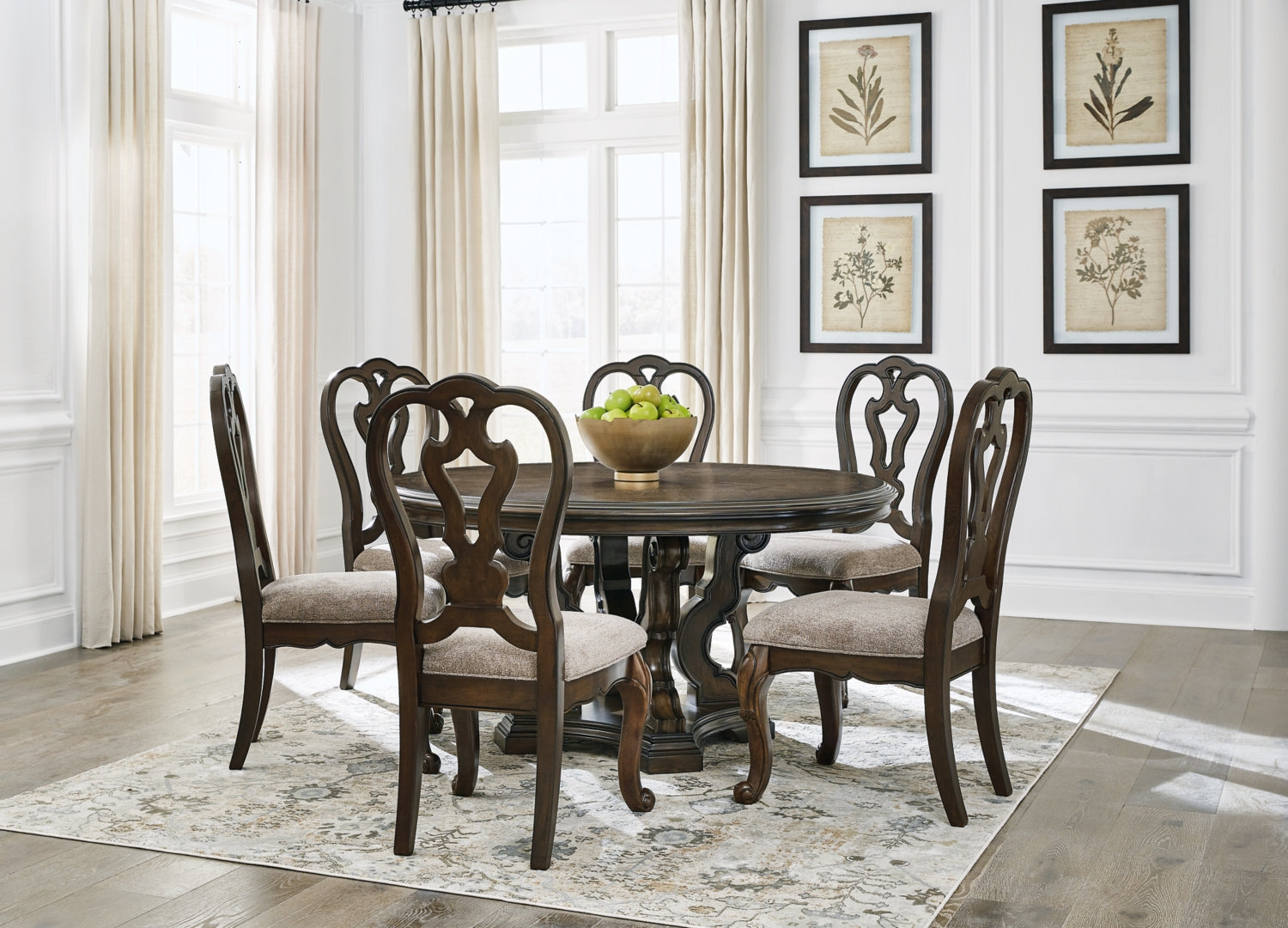 Maylee Dining Table and 4 Chairs with Storage