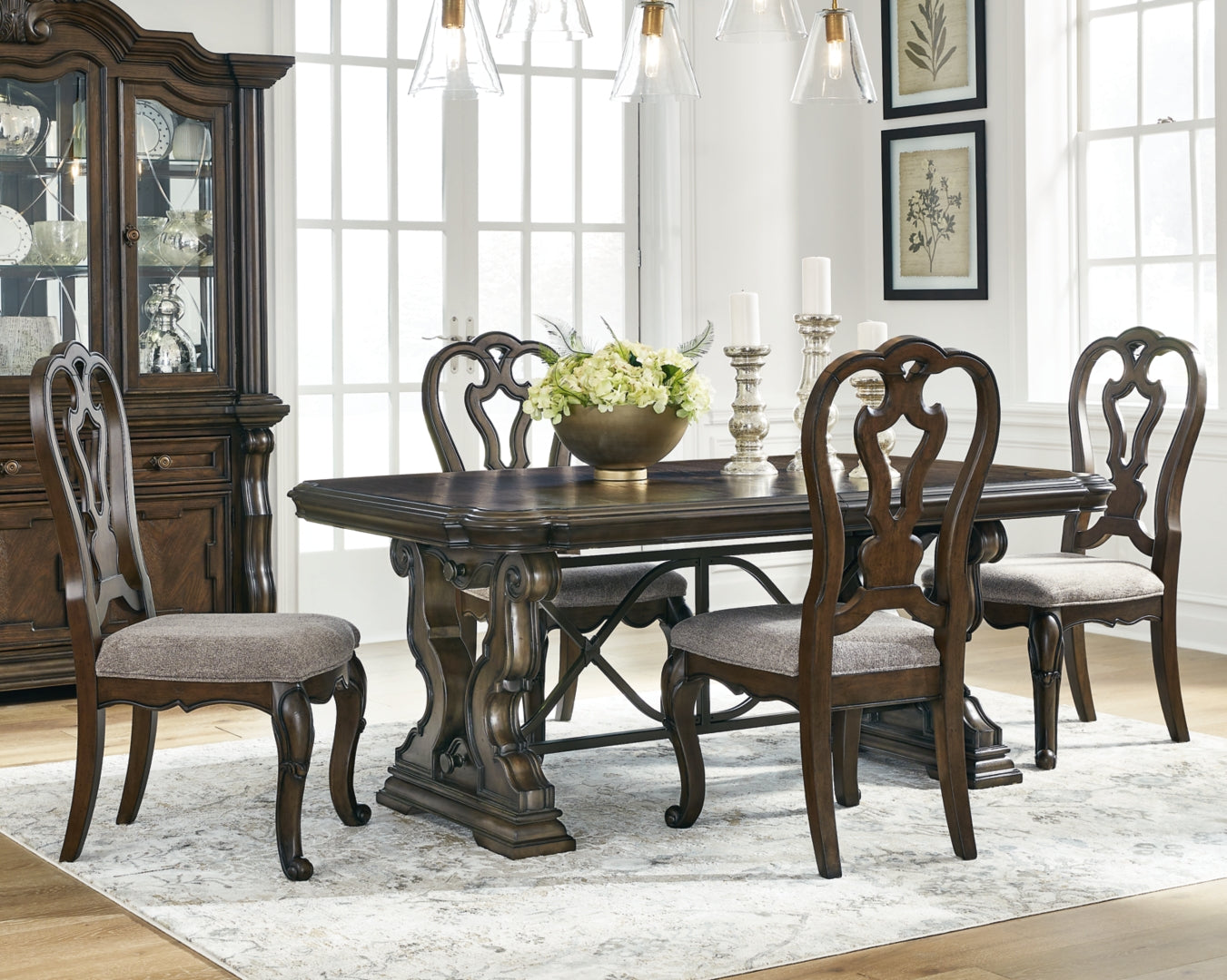 Maylee Dining Table and 10 Chairs with Storage