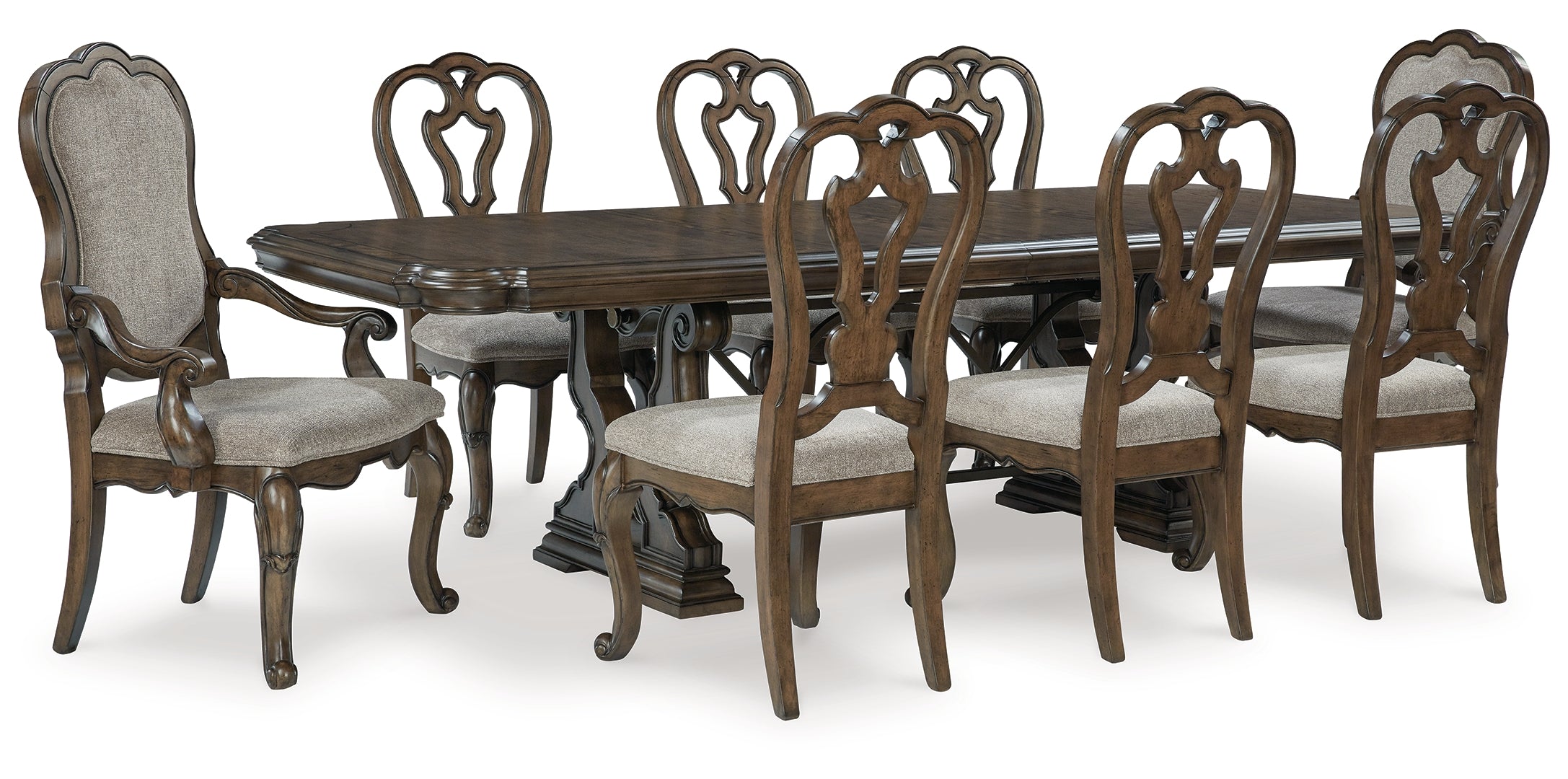 Maylee Dining Table and 6 Chairs with Storage