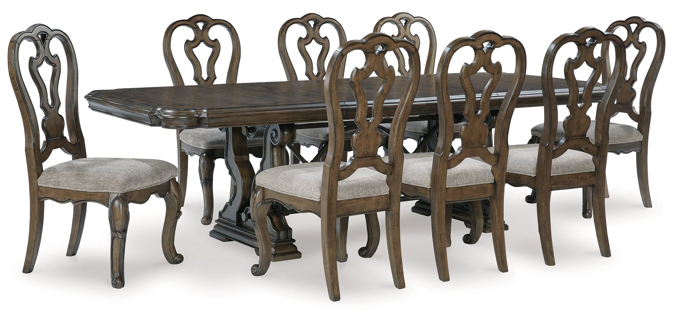 Maylee Dining Table and 6 Chairs with Storage