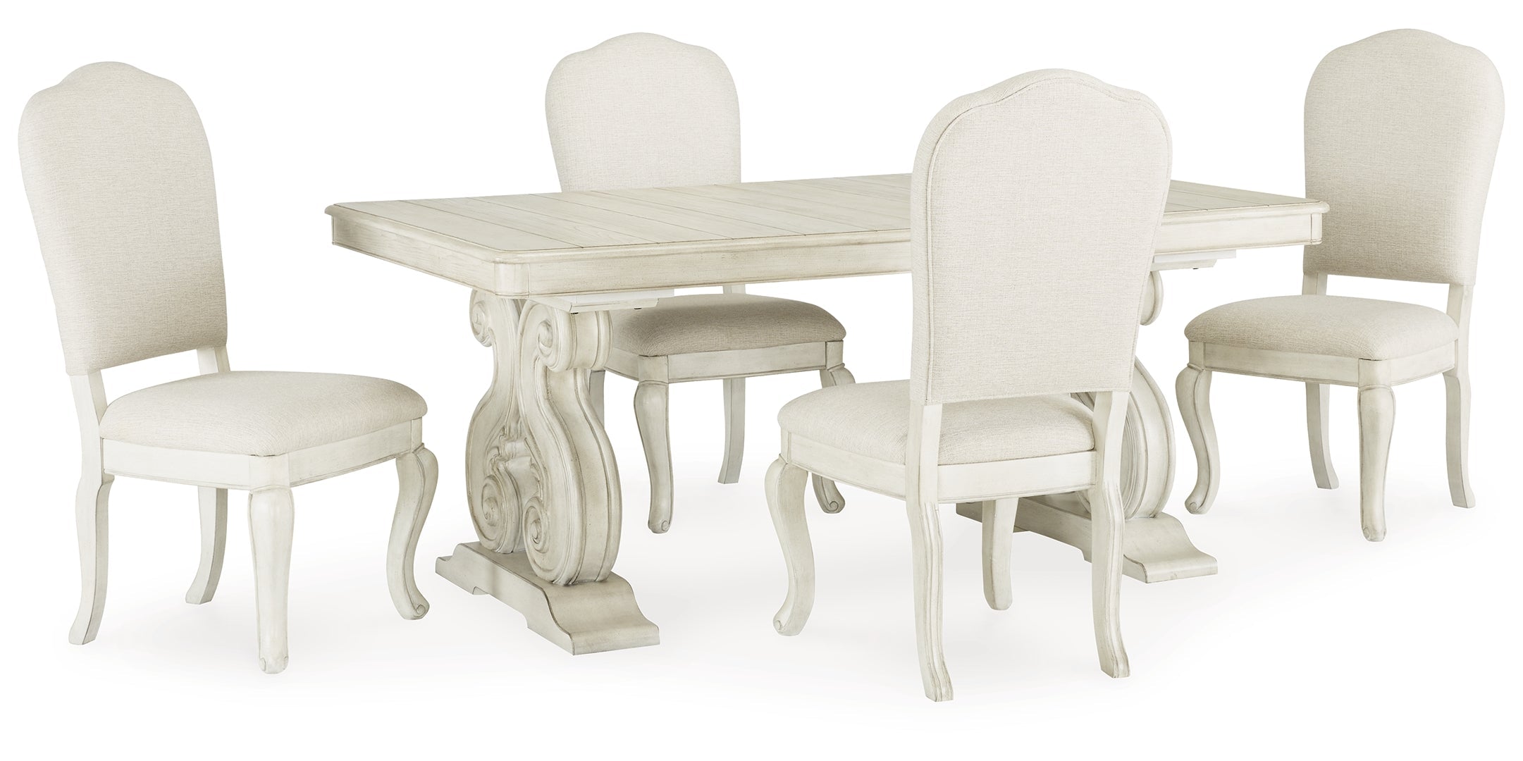 Arlendyne Dining Table and 4 Chairs with Storage