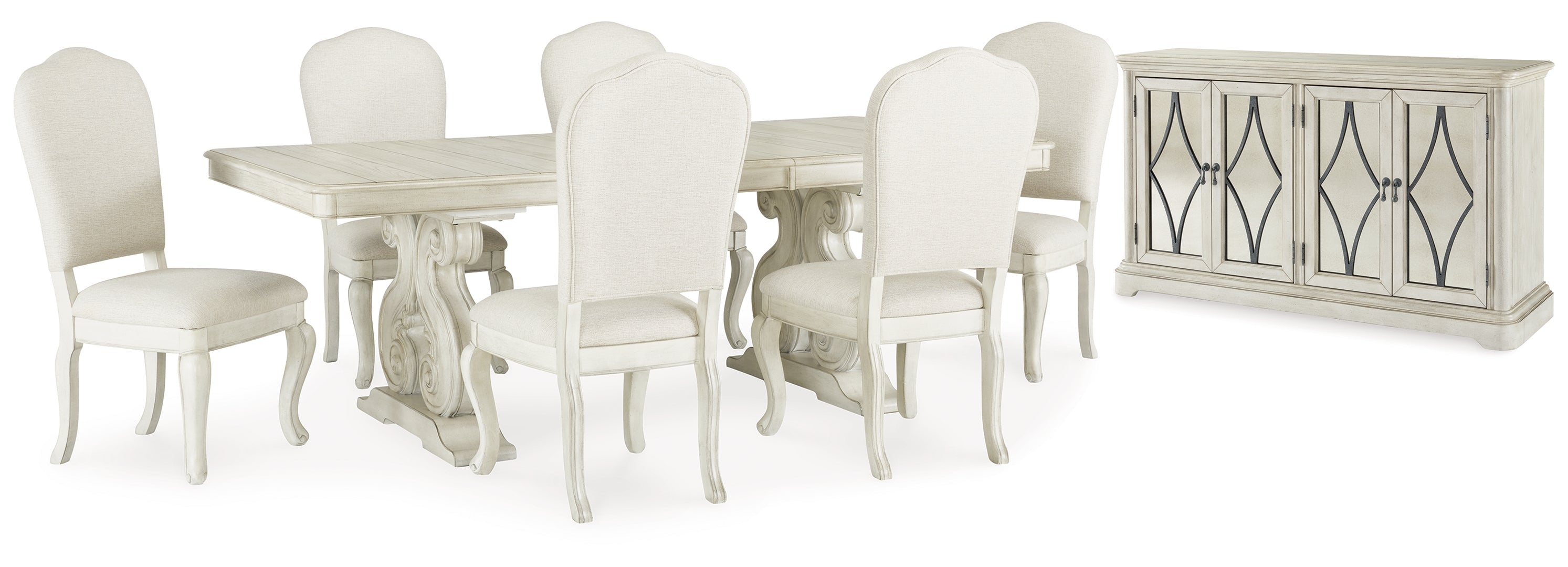 Arlendyne Dining Table and 4 Chairs with Storage