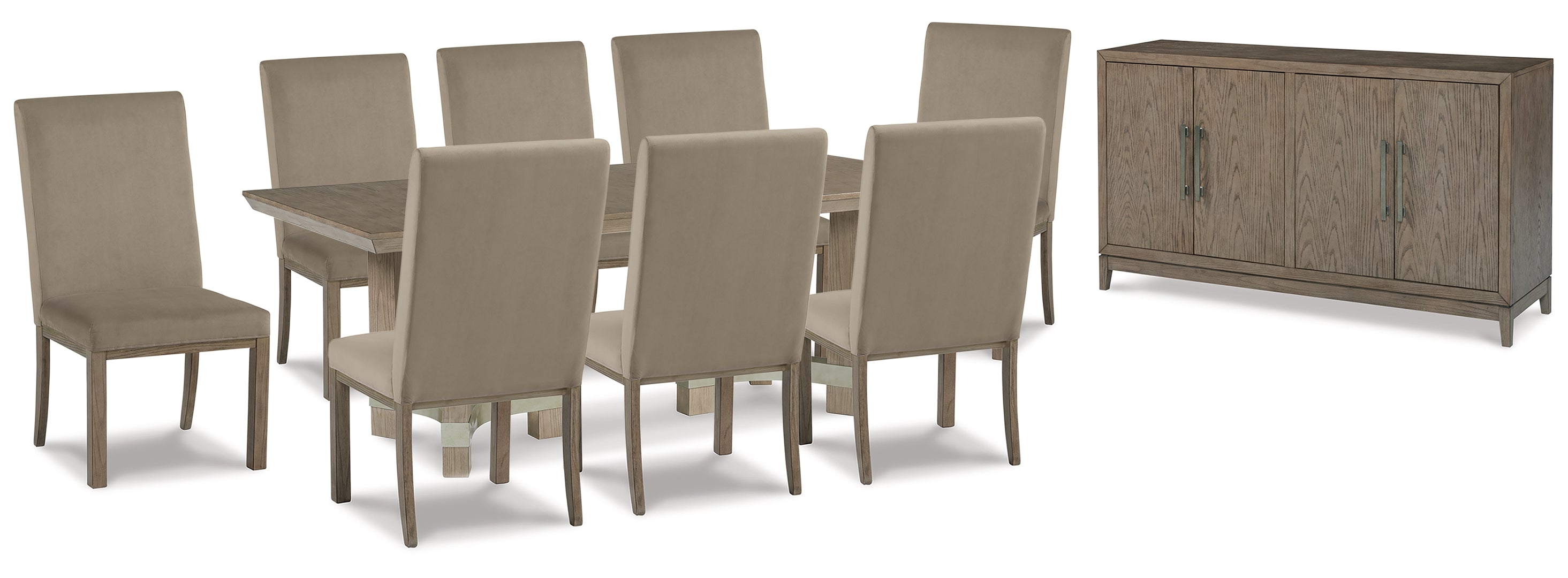 Chrestner Dining Table and 4 Chairs with Storage