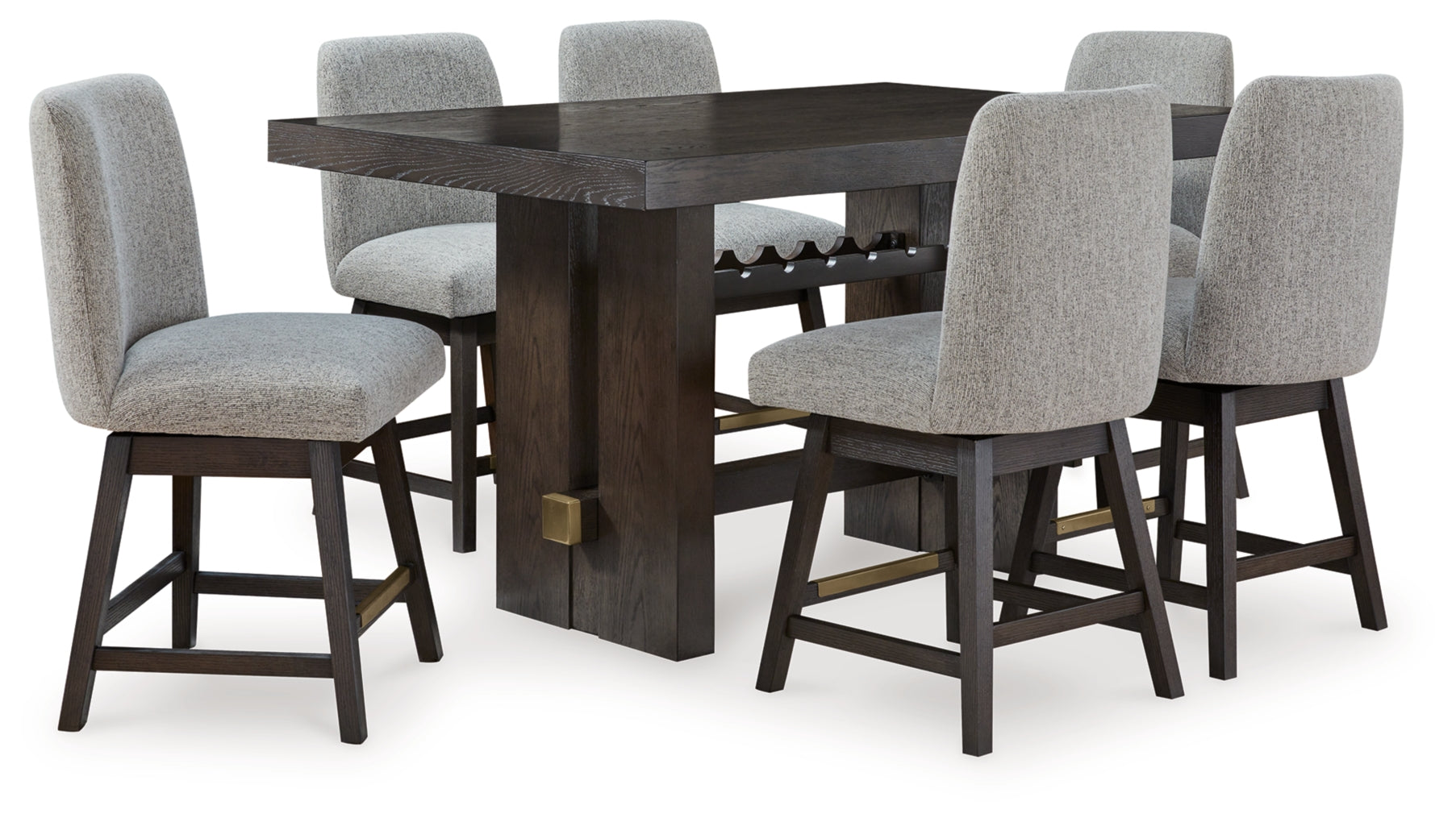 Burkhaus Counter Height Dining Table and Barstools