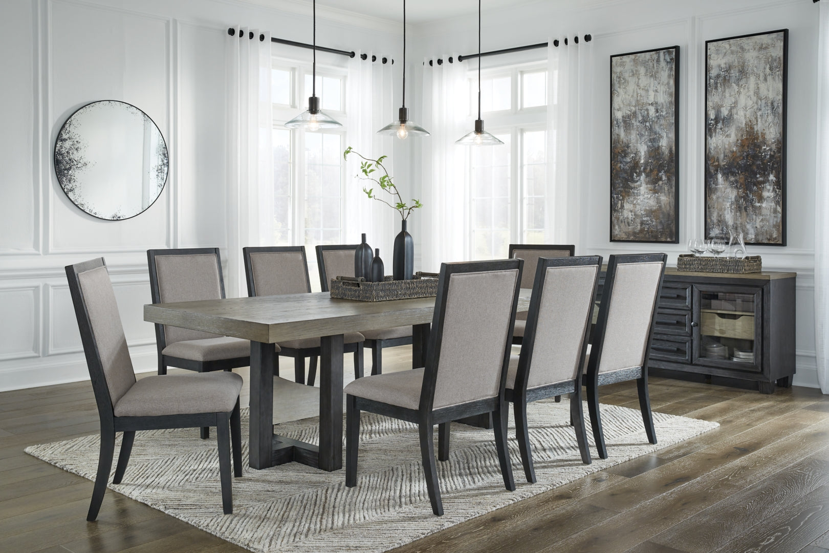 Foyland Dining Table and 6 Chairs