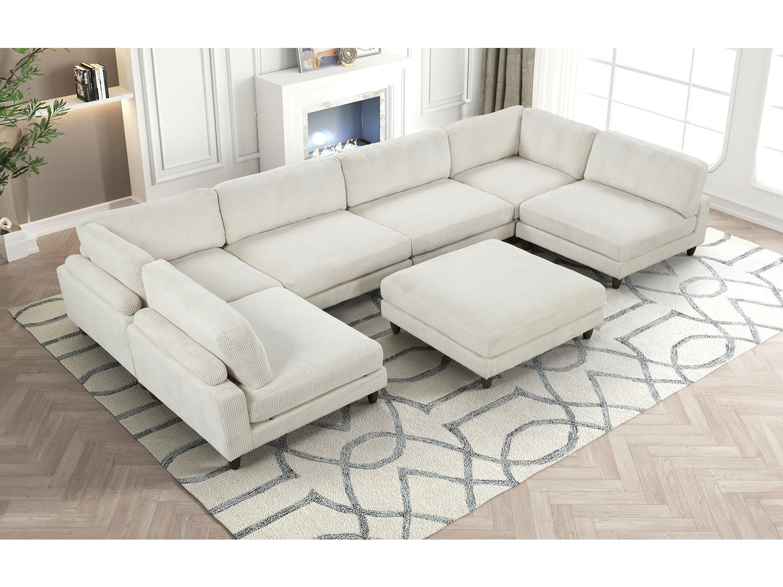 Dagenham Beige Modular Sectional