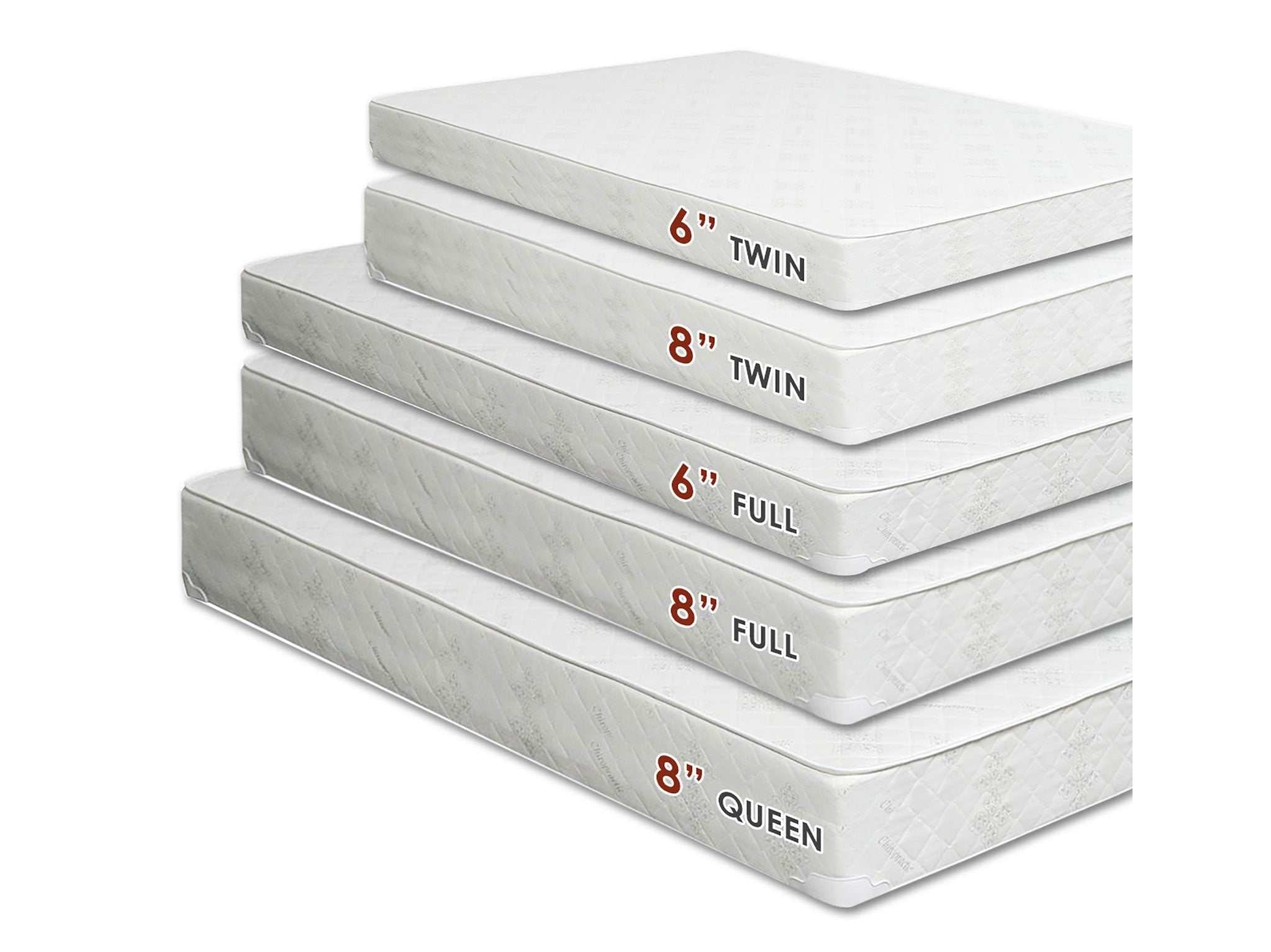 Daisy White 6" Bunkie Board Combo Twin XL Mattress
