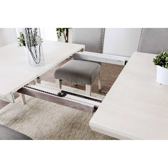 Daniella Antique White/Gray Dining Table
