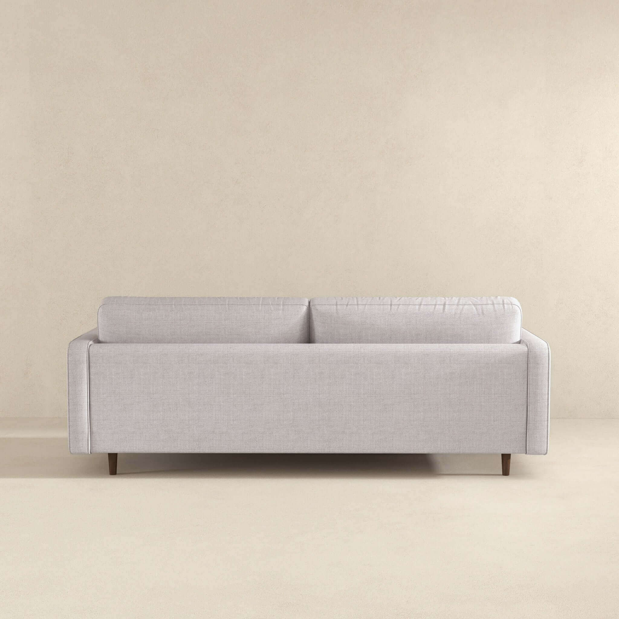 Anthony Light Grey Pillow Back Fabric Sofa