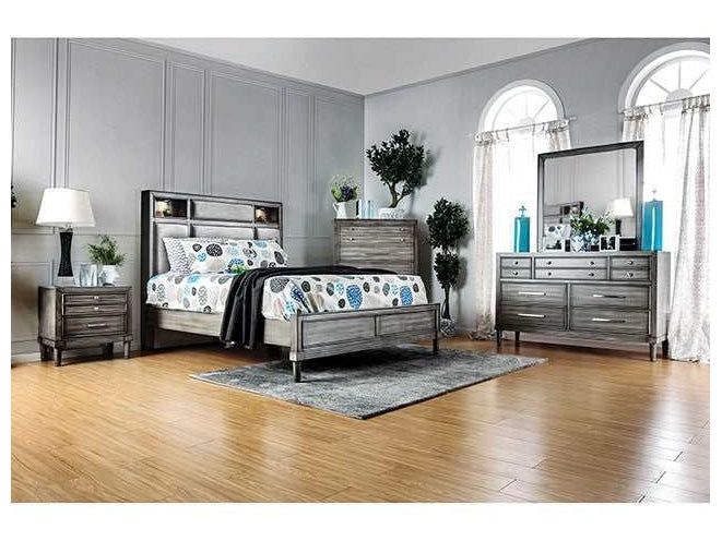 Daphne Gray Eastern King Bed