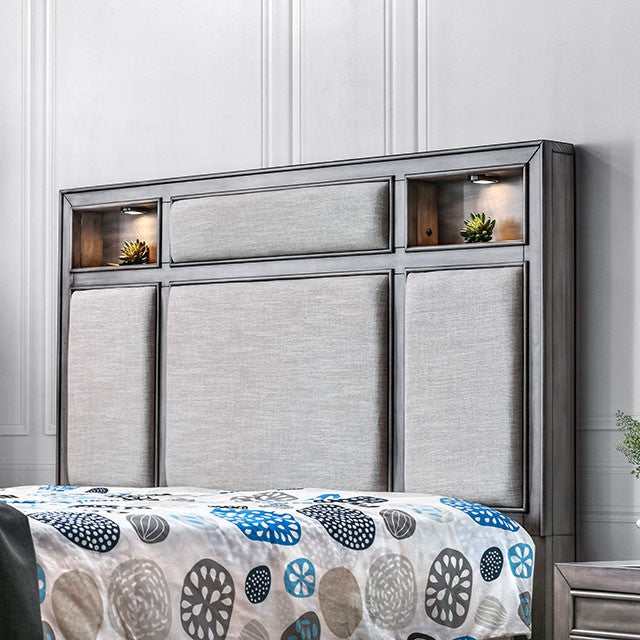 Daphne Gray Eastern King Bed