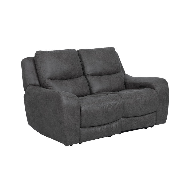 Demetrius Dark Gray Power Loveseat